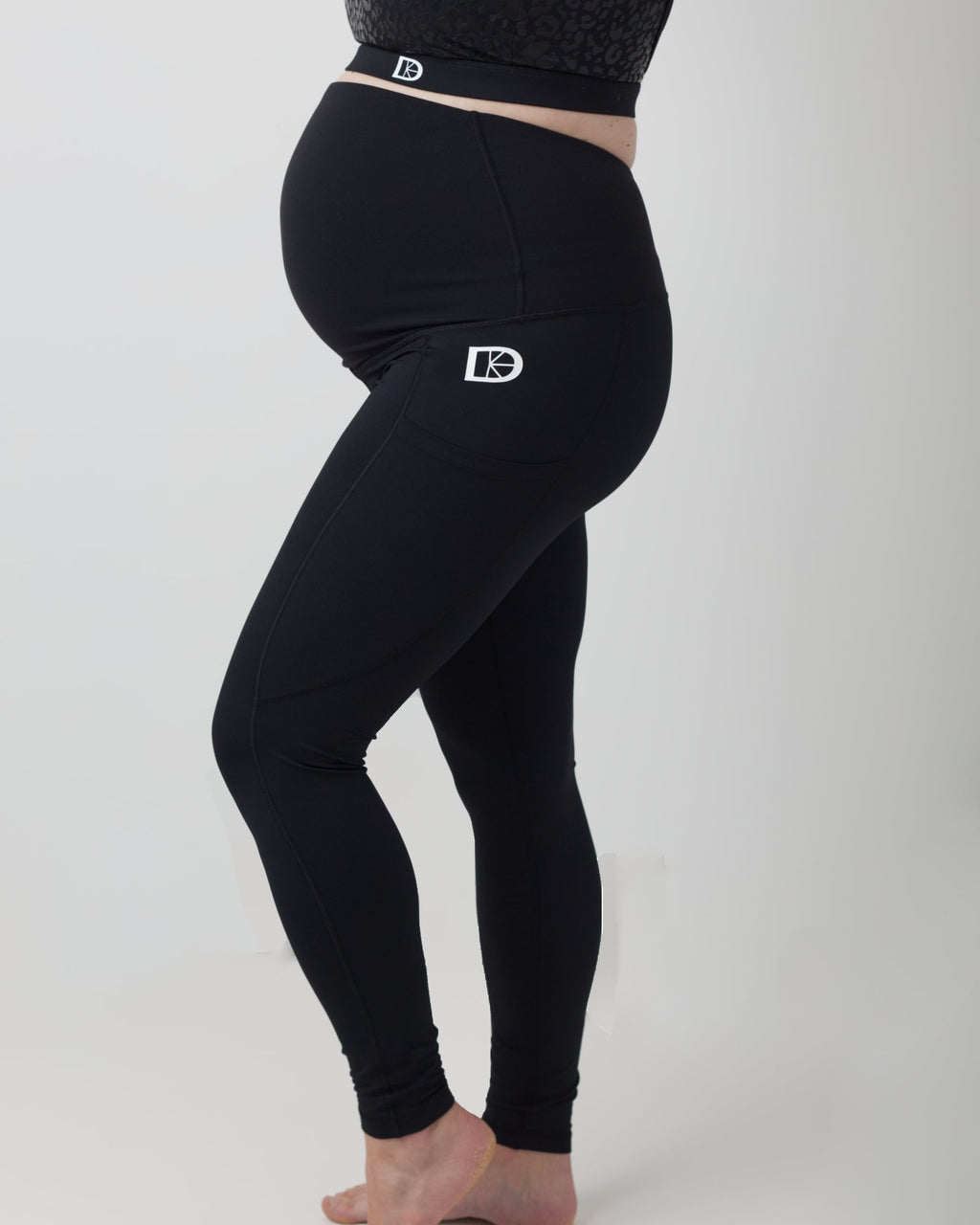 Classic Comfort Maternity Leggings | Black