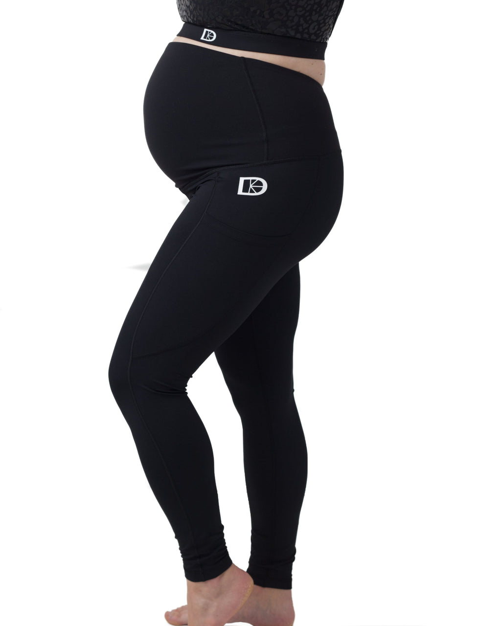 Classic Comfort Maternity Leggings | Black