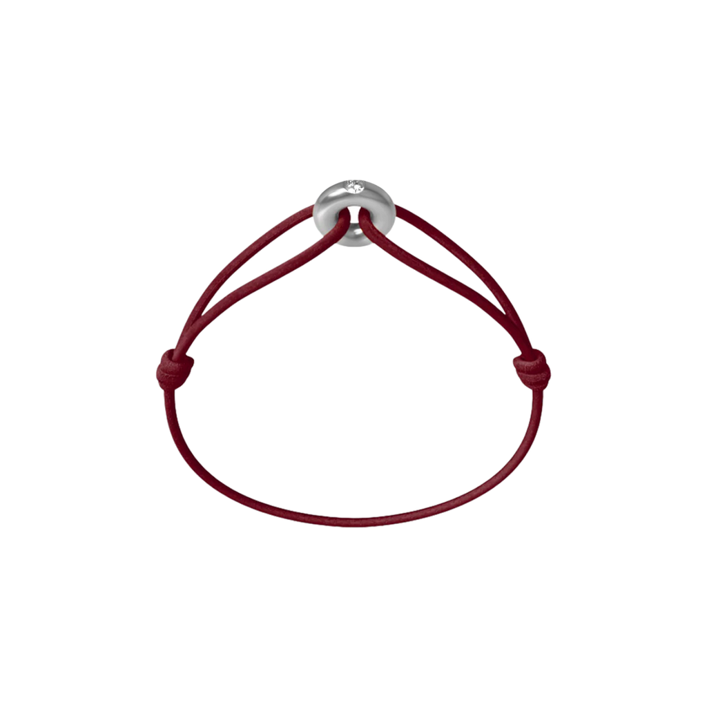 Mini Silver Soho Diamond Cord Bracelet