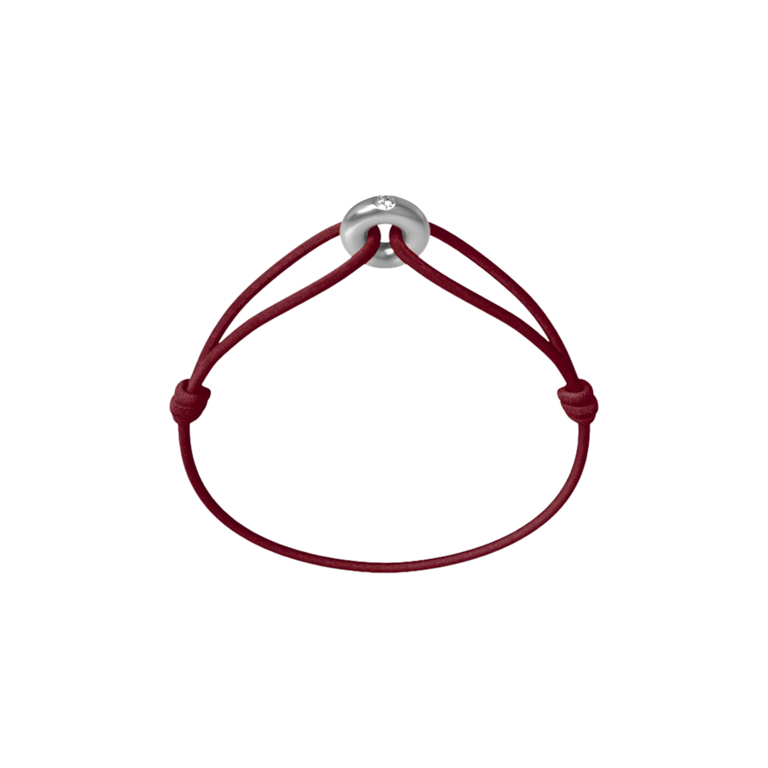 Mini Silver Soho Diamond Cord Bracelet