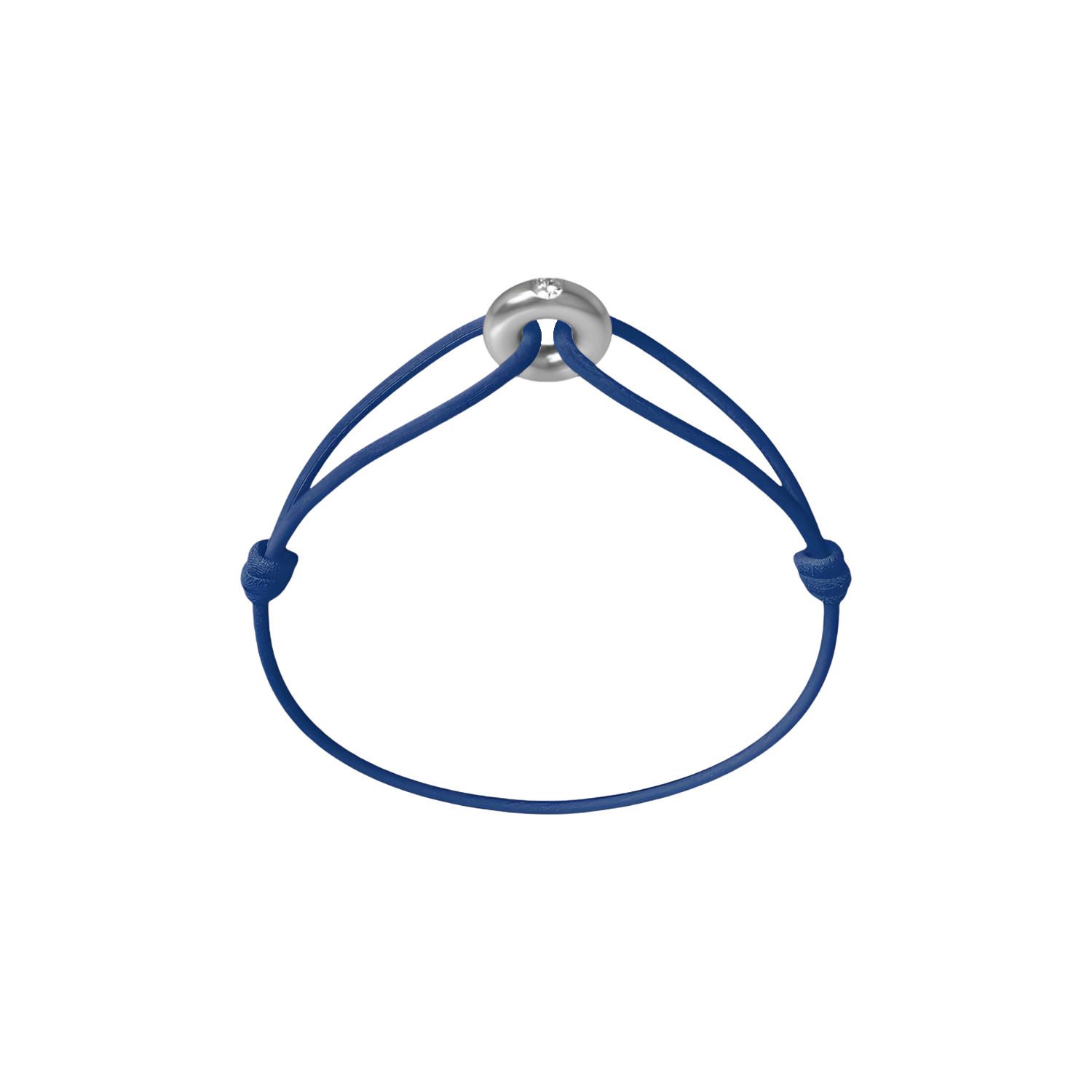 Mini Silver Soho Diamond Cord Bracelet