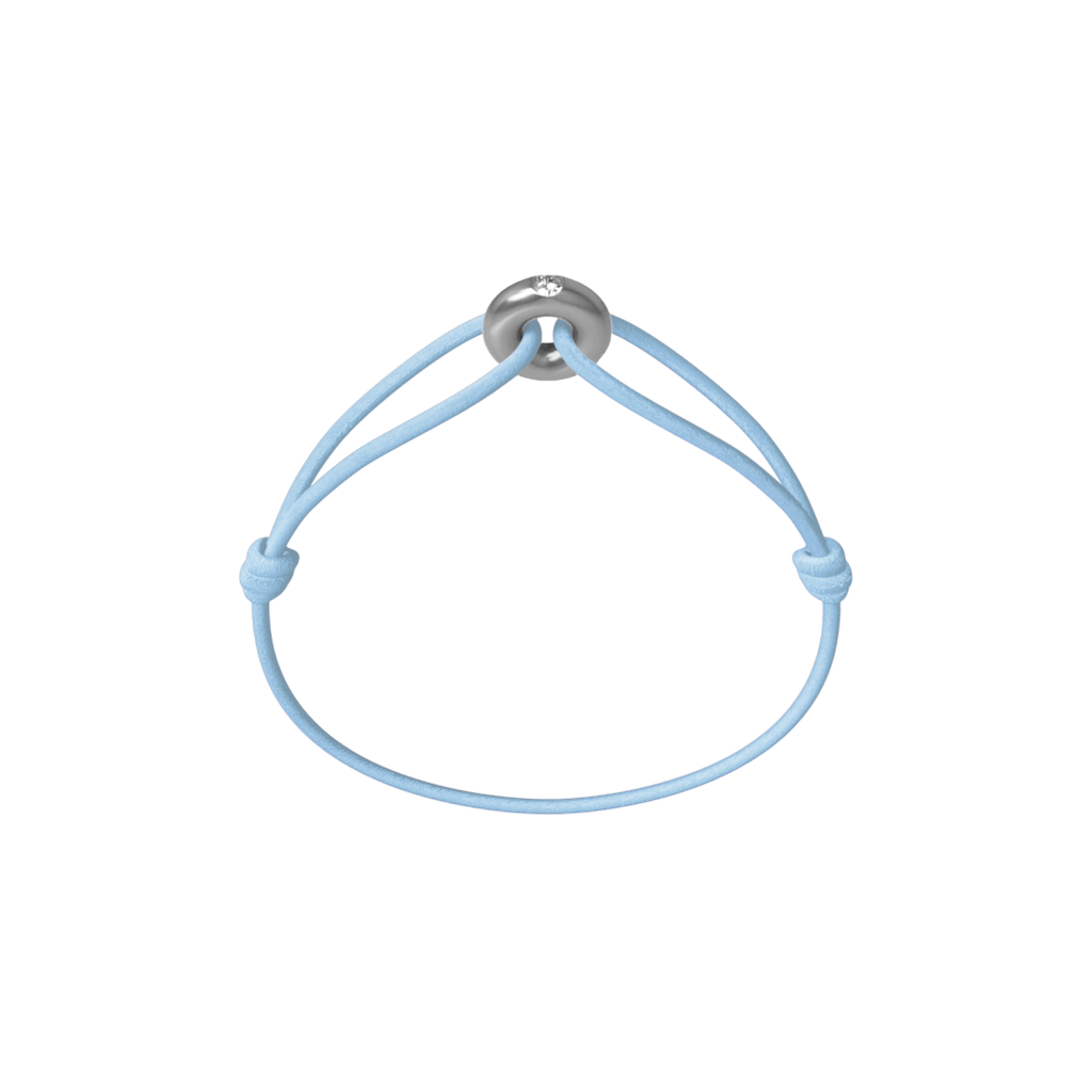 Mini Silver Soho Diamond Cord Bracelet