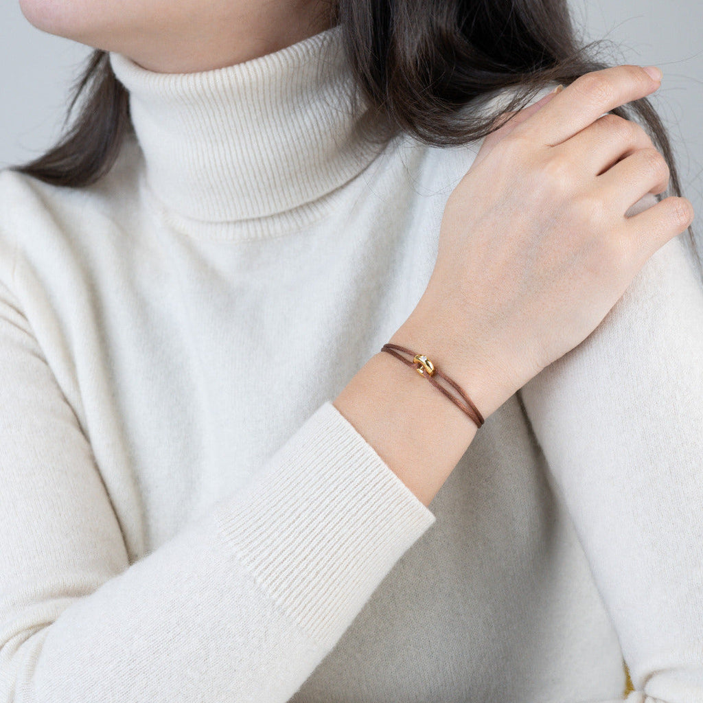 Mini Golden Soho Diamond Cord Bracelet