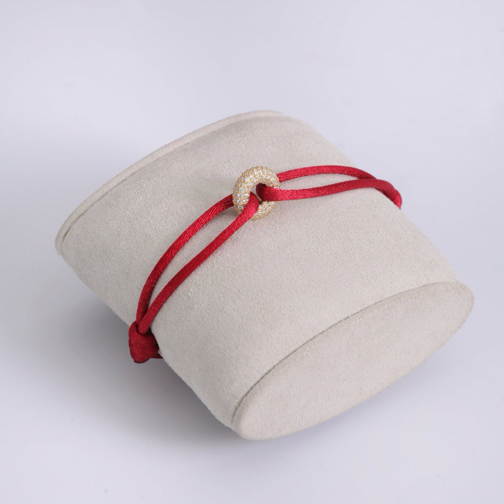 Golden Soho Pavé Cord Bracelet