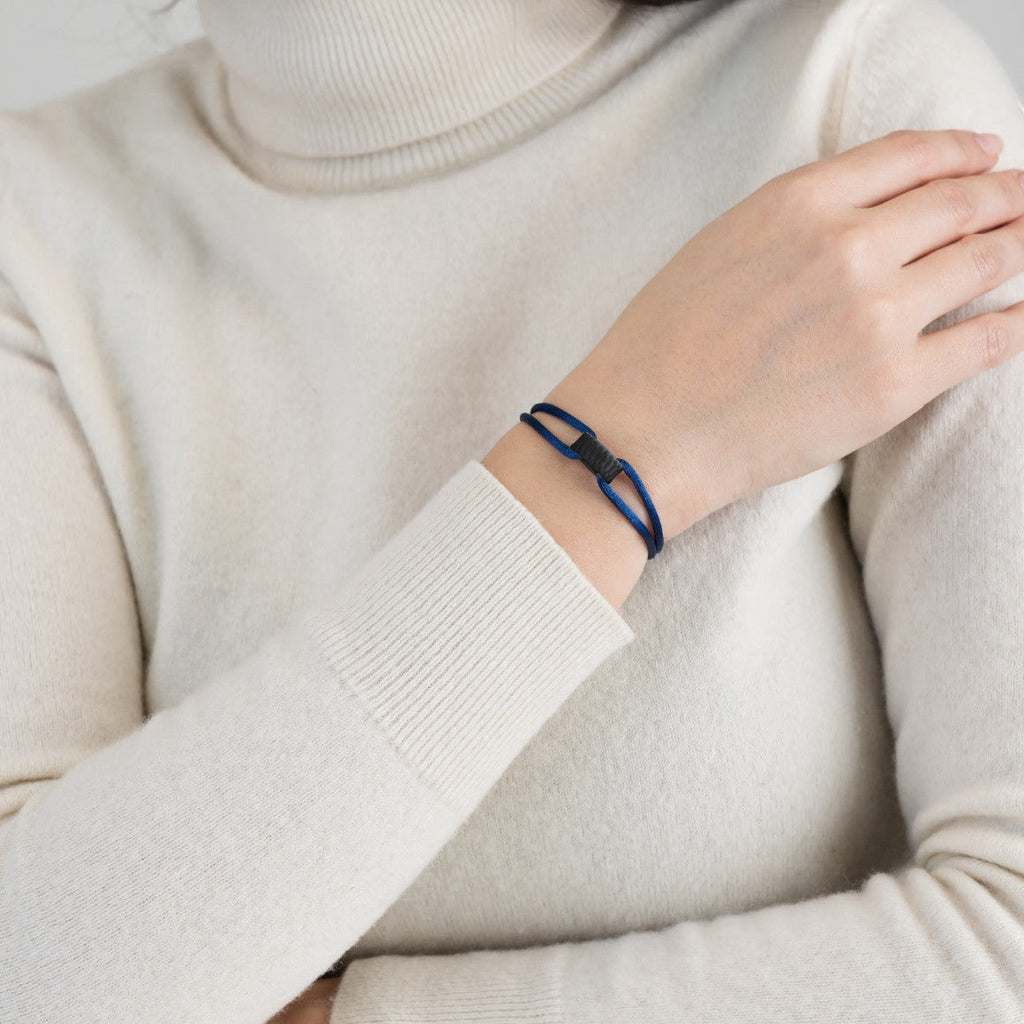 Carbon Regent Cord Bracelet
