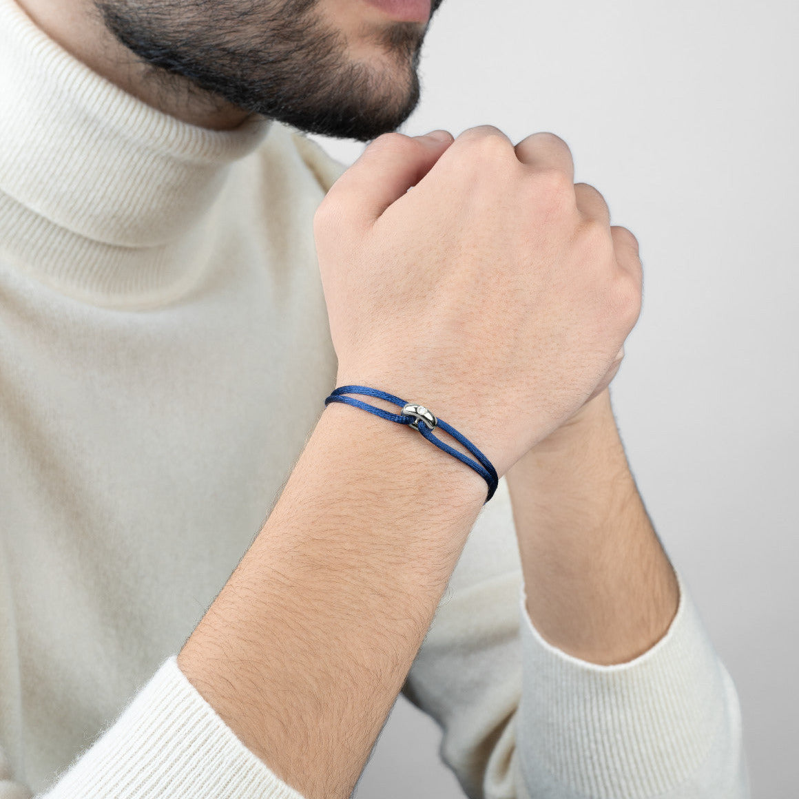 Silver Soho Diamond Cord Bracelet