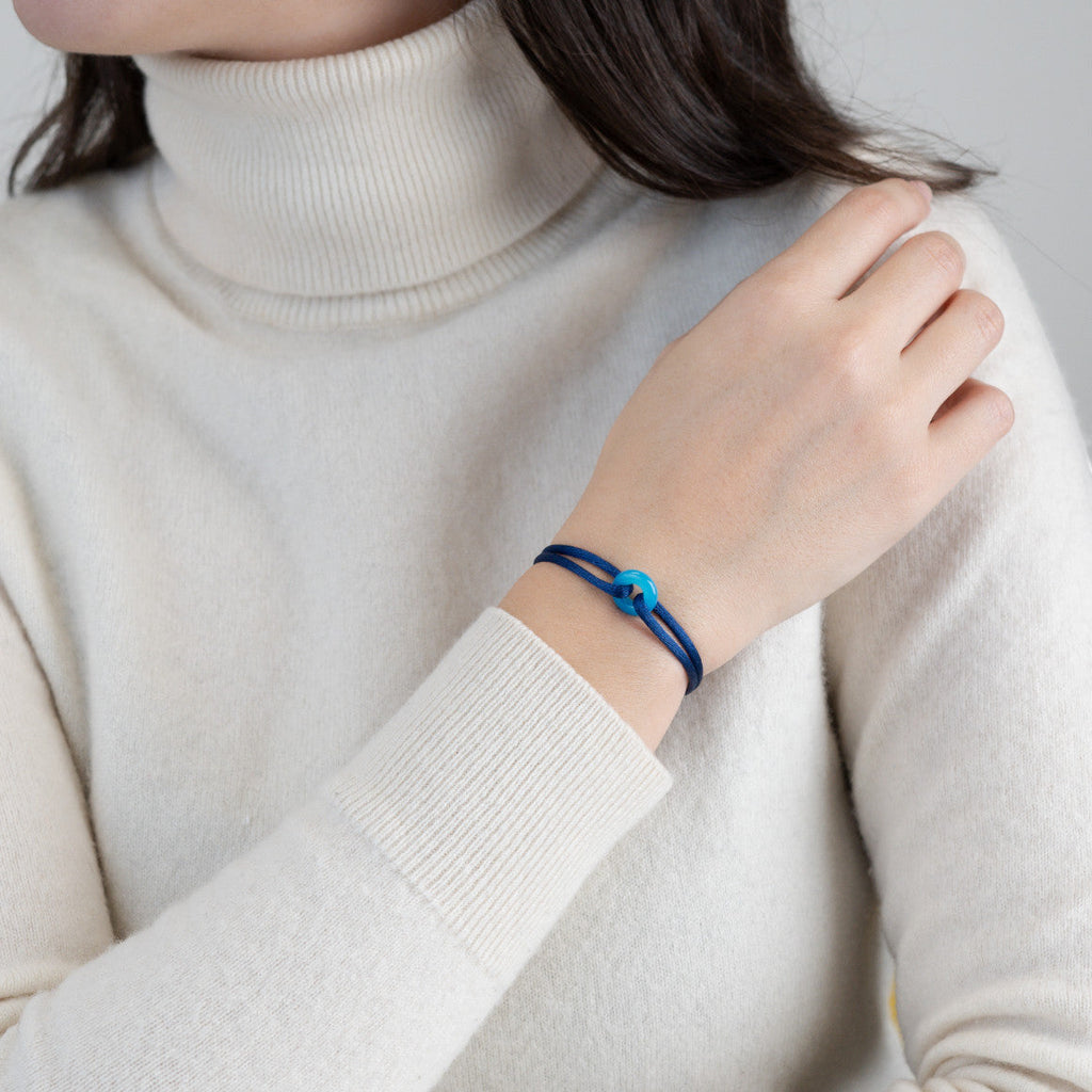 Blue Soho Cord Bracelet
