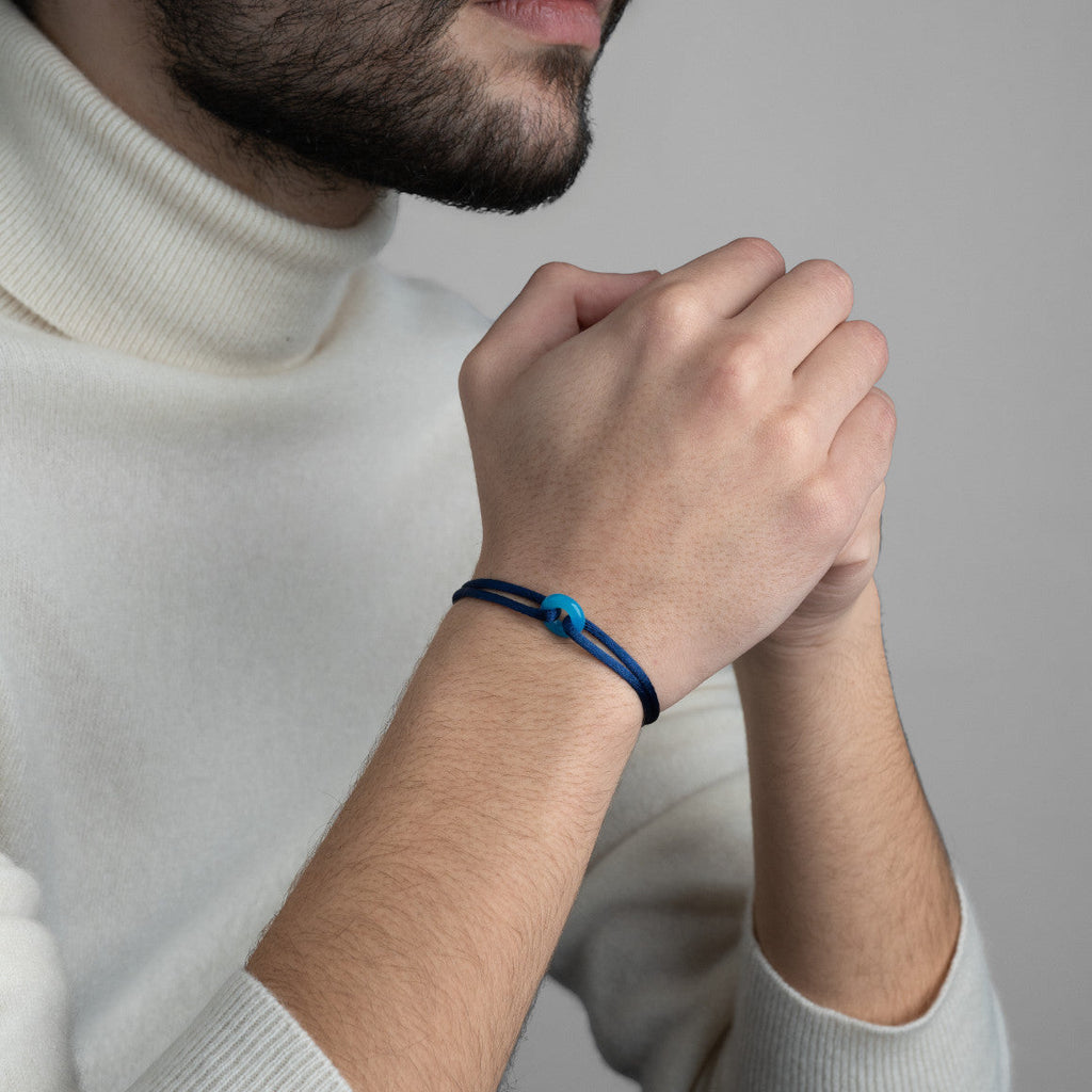 Blue Soho Cord Bracelet