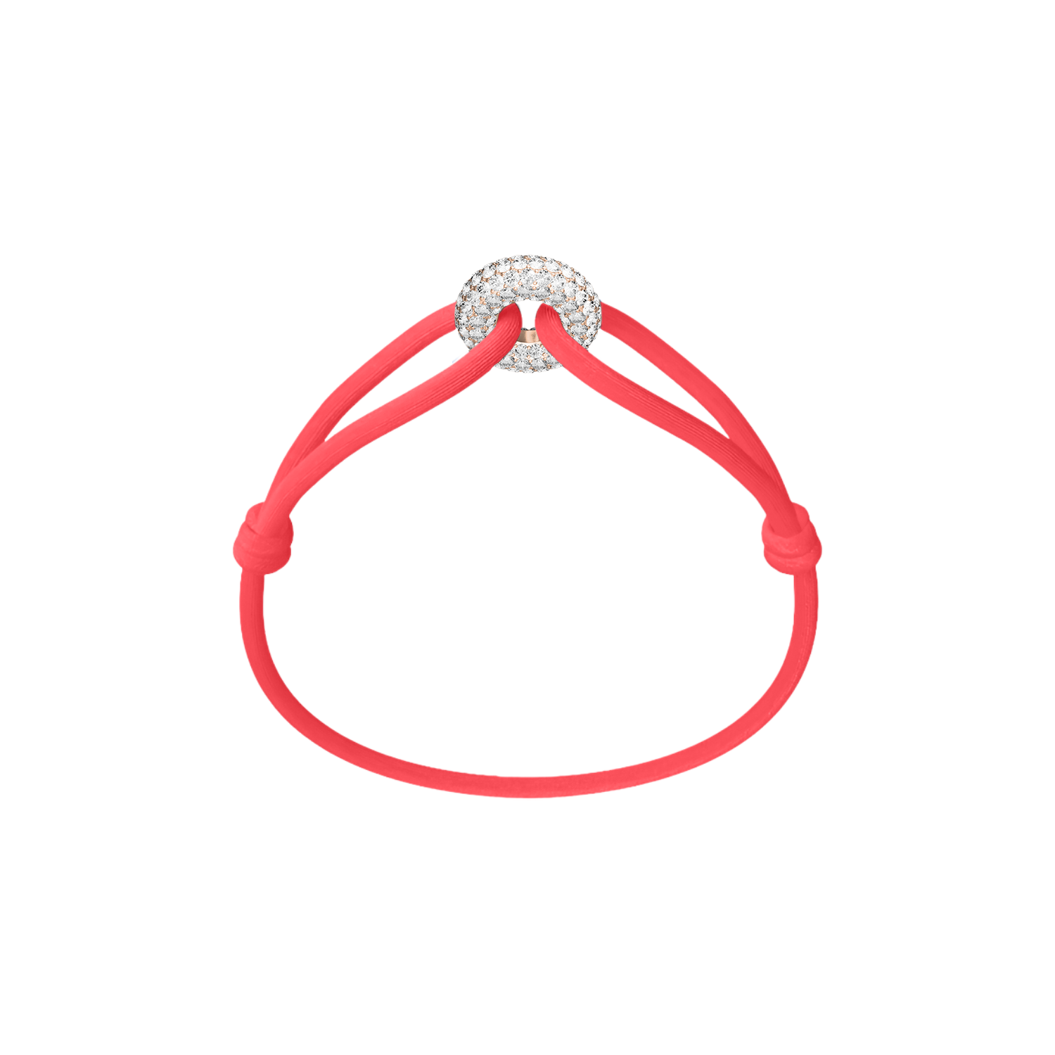 Rose Soho Pavé Cord Bracelet