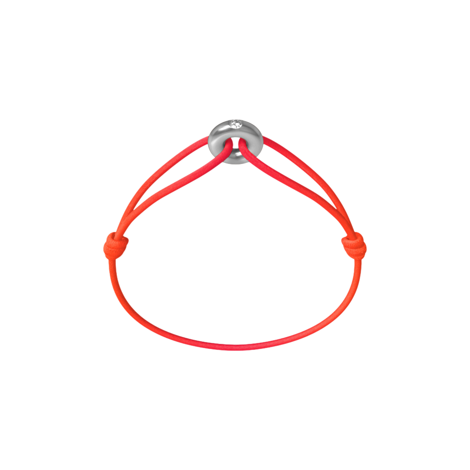 Mini Silver Soho Diamond Cord Bracelet