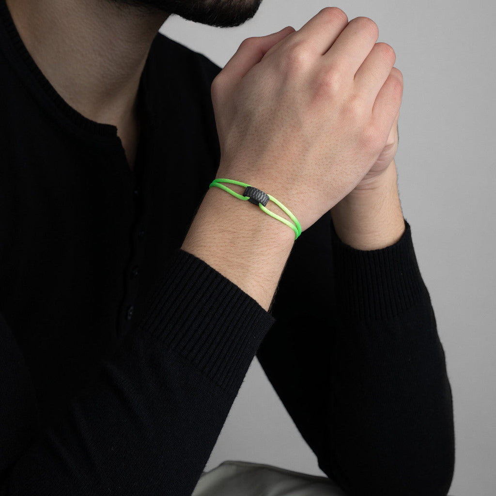 Carbon Regent Cord Bracelet