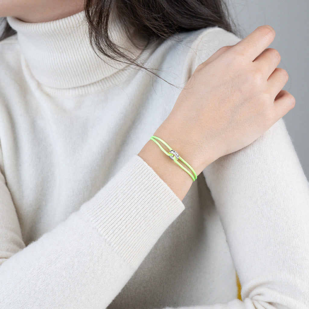 Mini Silver Soho Diamond Cord Bracelet