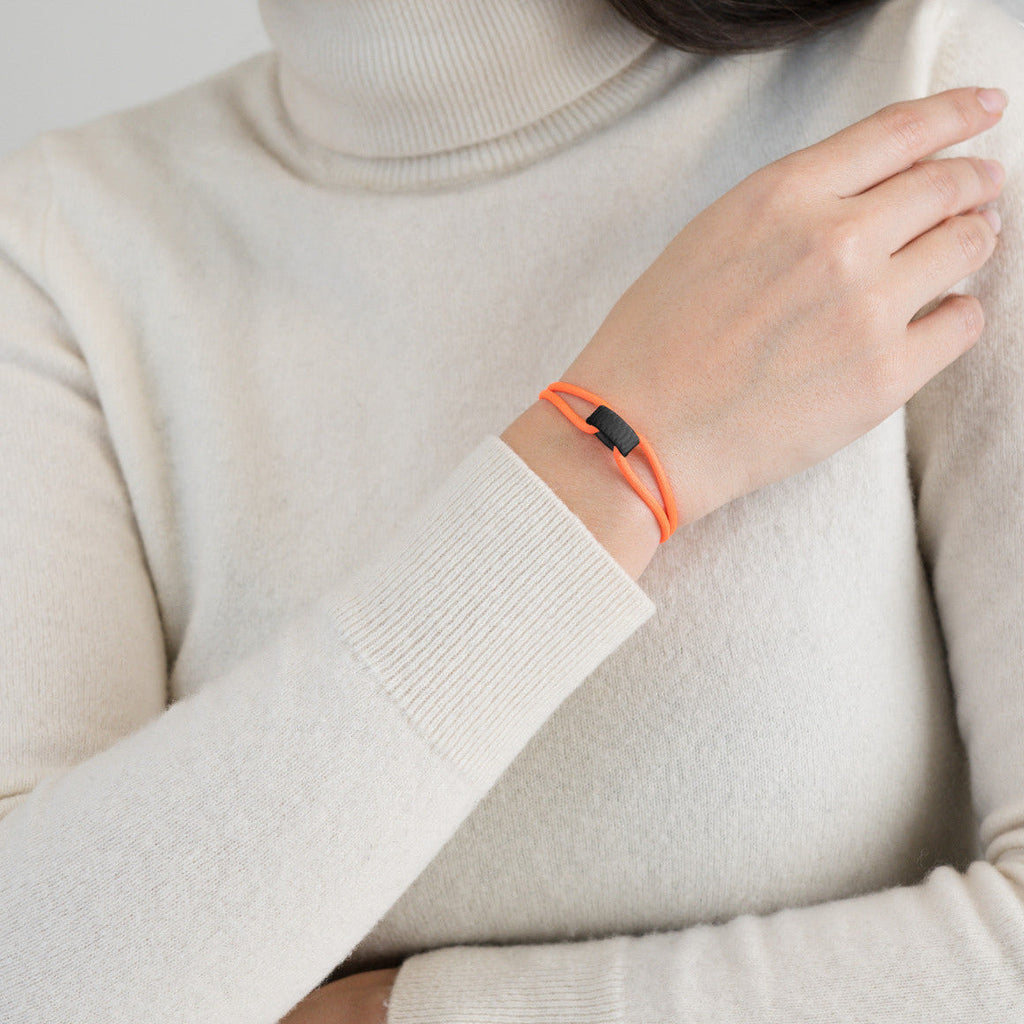 Carbon Regent Cord Bracelet