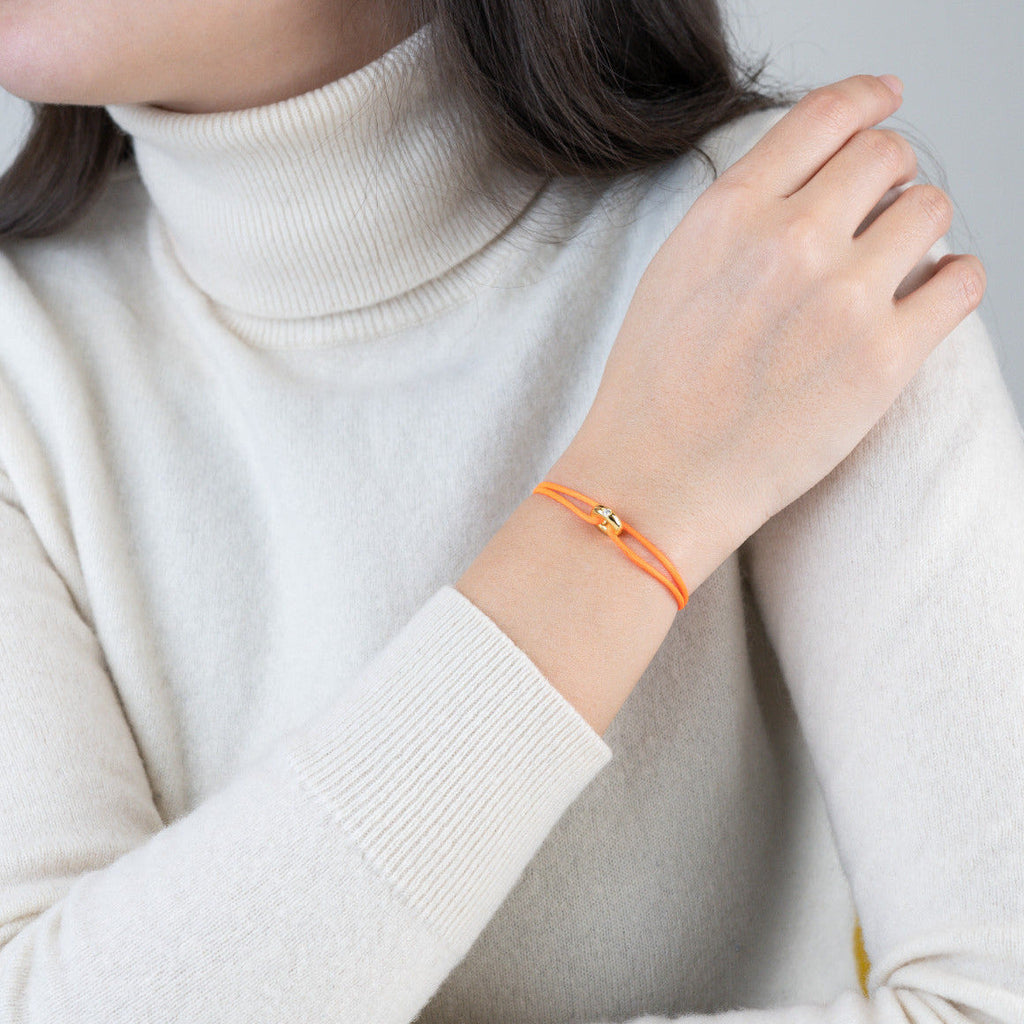 Mini Golden Soho Diamond Cord Bracelet