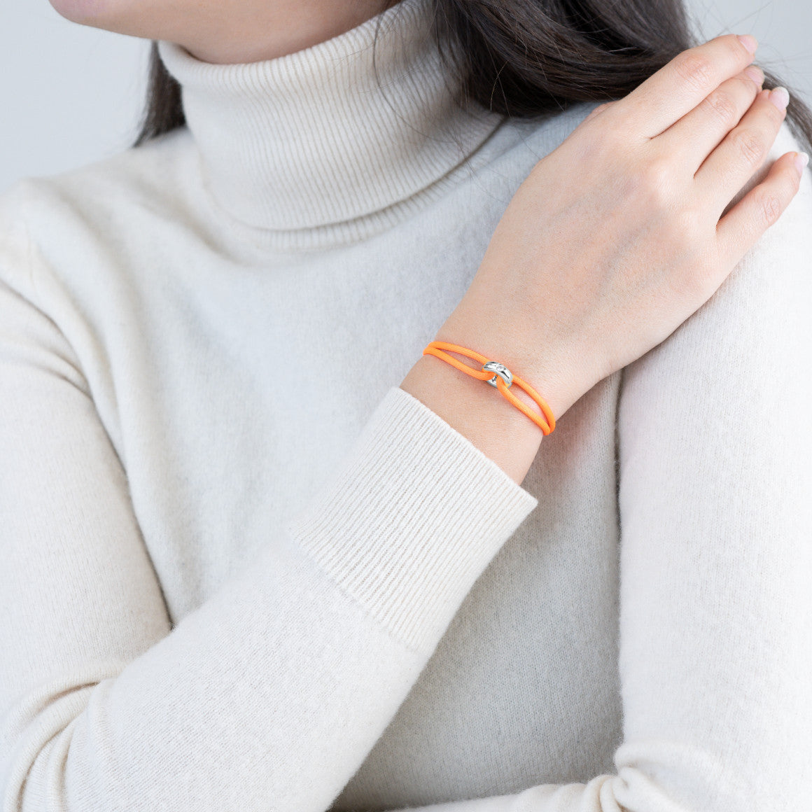 Silver Soho Diamond Cord Bracelet