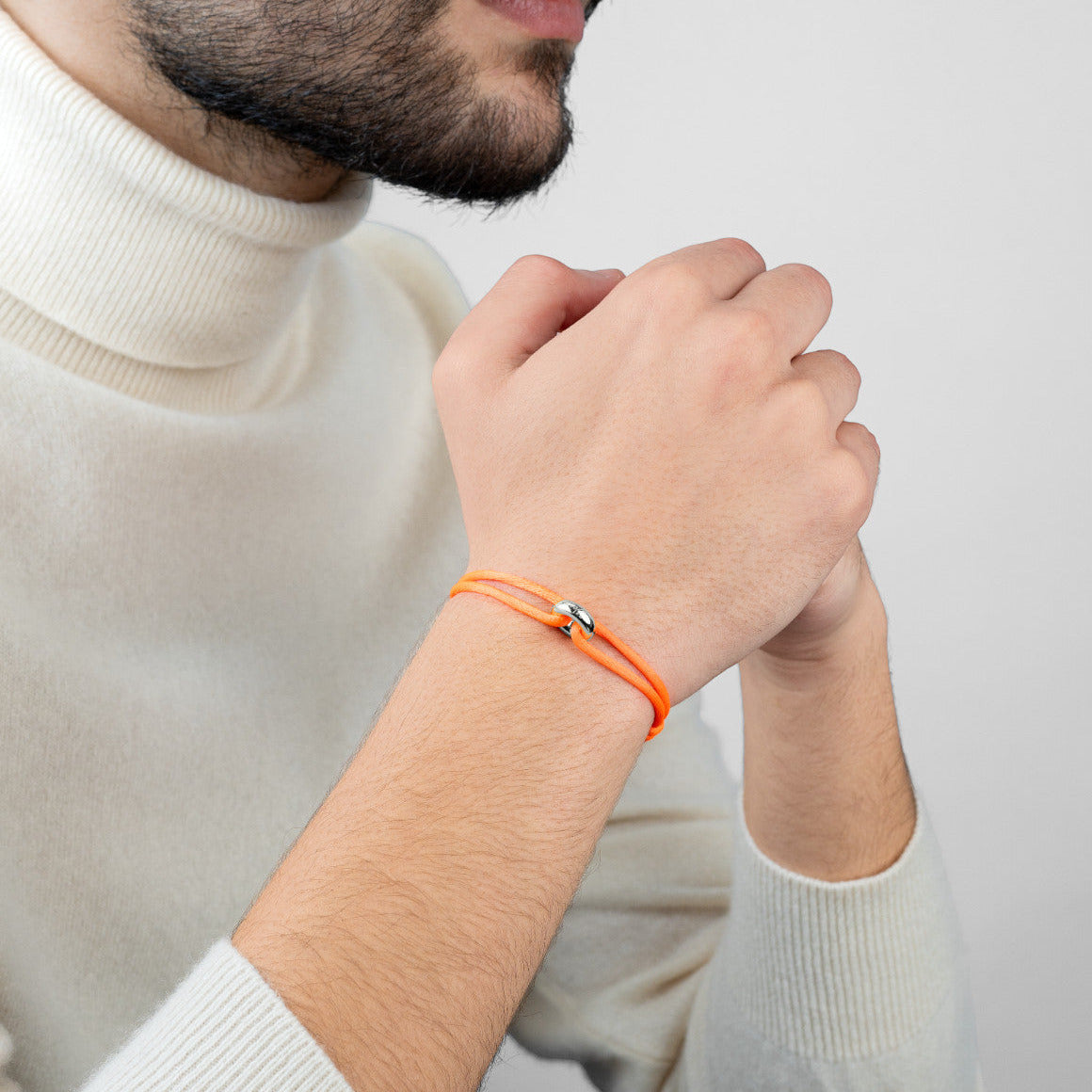 Silver Soho Cord Bracelet
