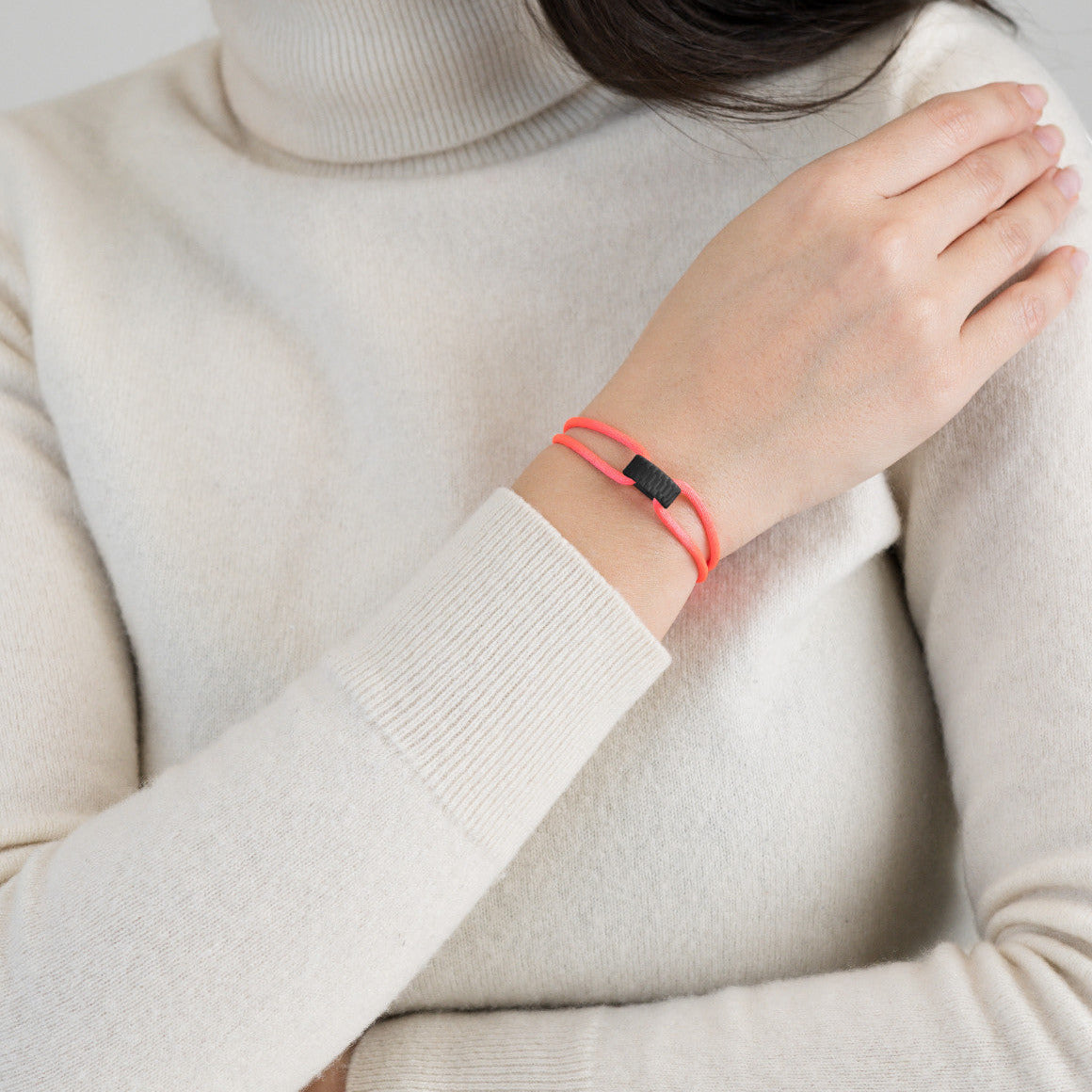 Carbon Regent Cord Bracelet