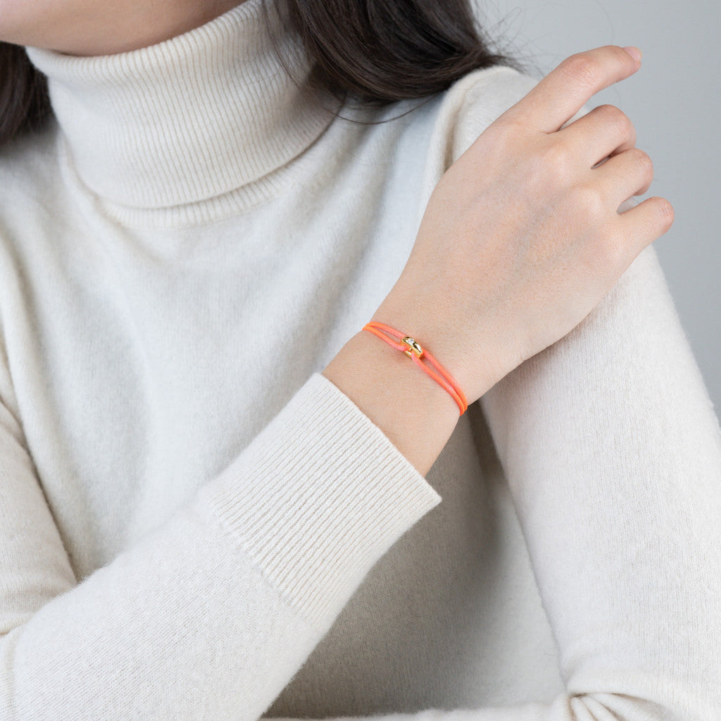 Mini Golden Soho Diamond Cord Bracelet