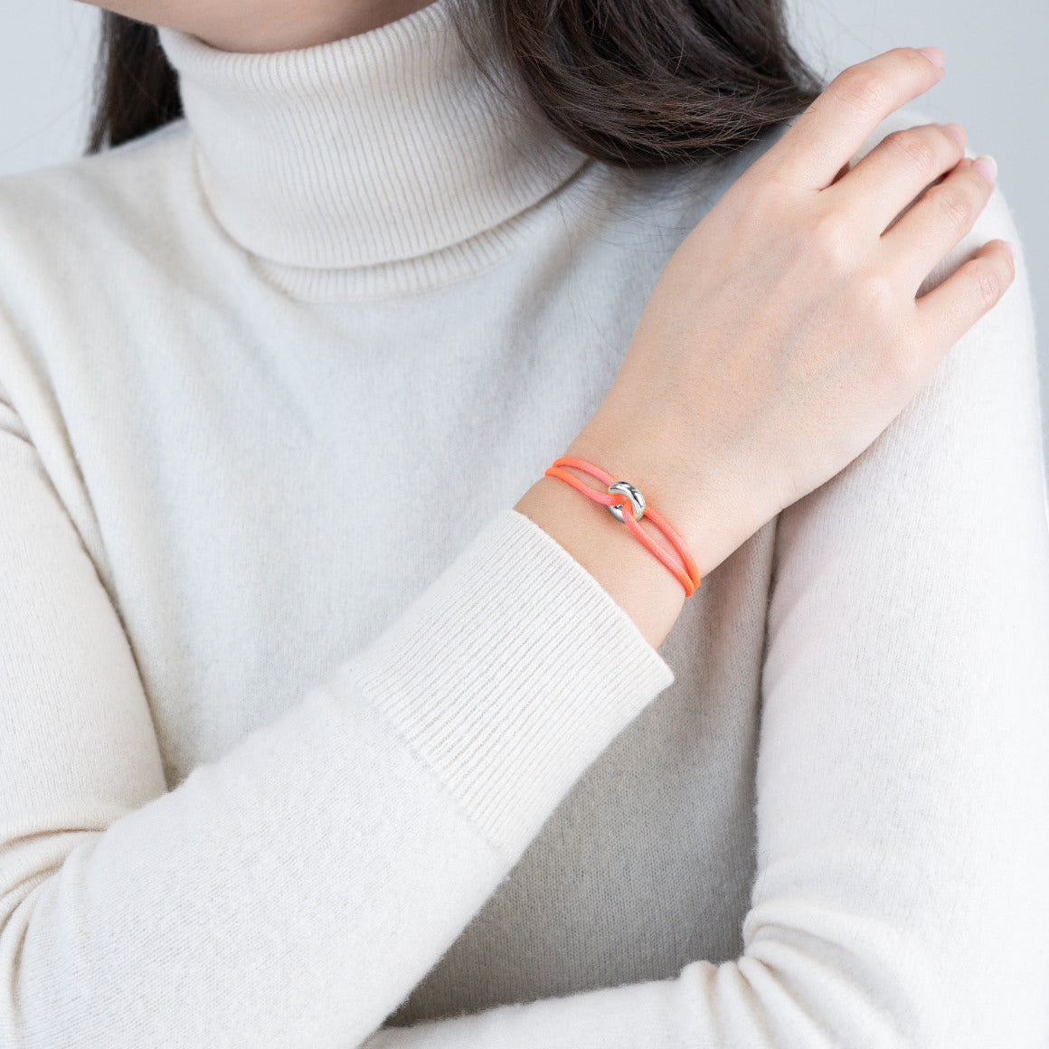 Silver Soho Cord Bracelet