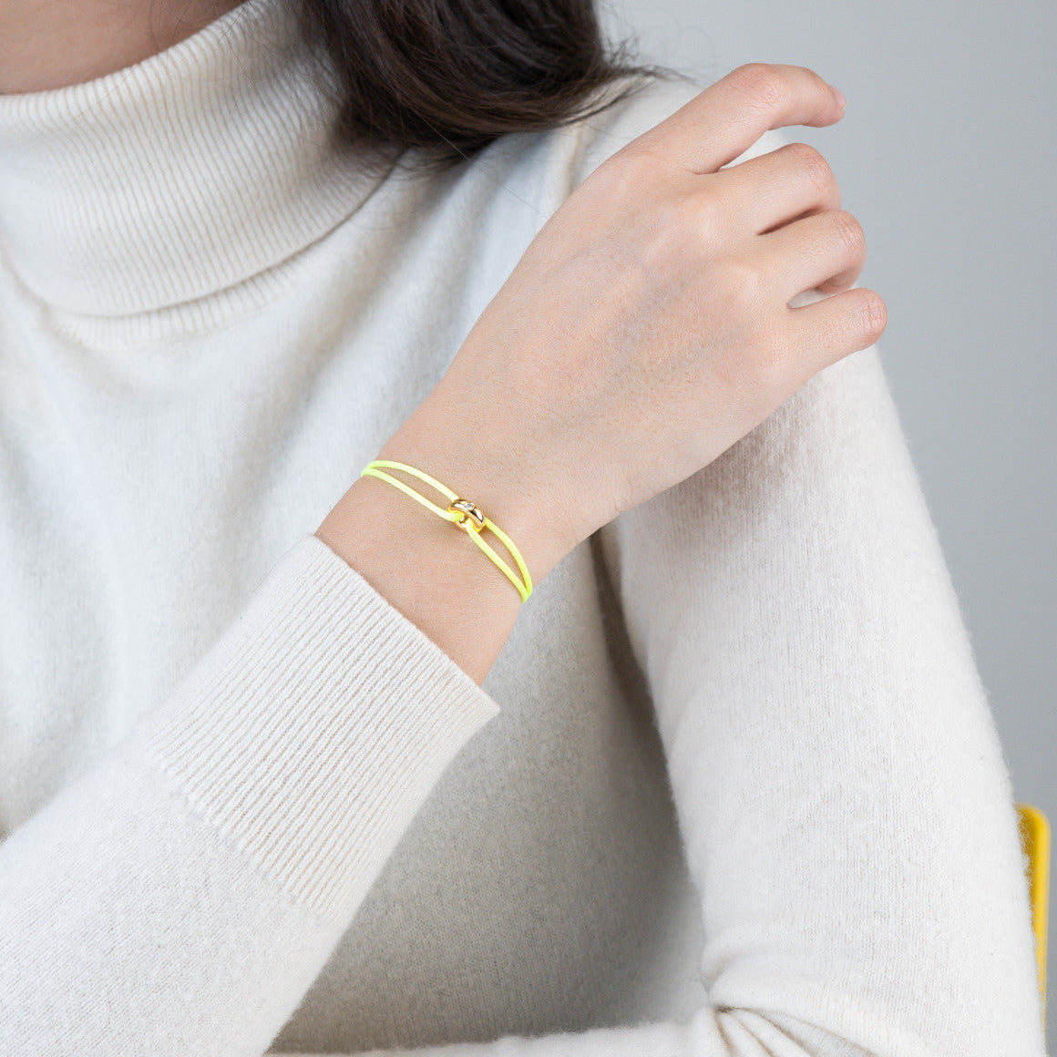 Mini Golden Soho Diamond Cord Bracelet