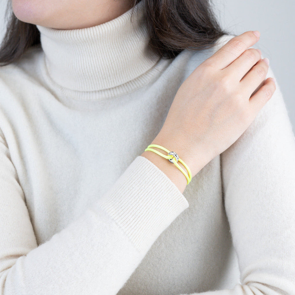 Silver Soho Diamond Cord Bracelet