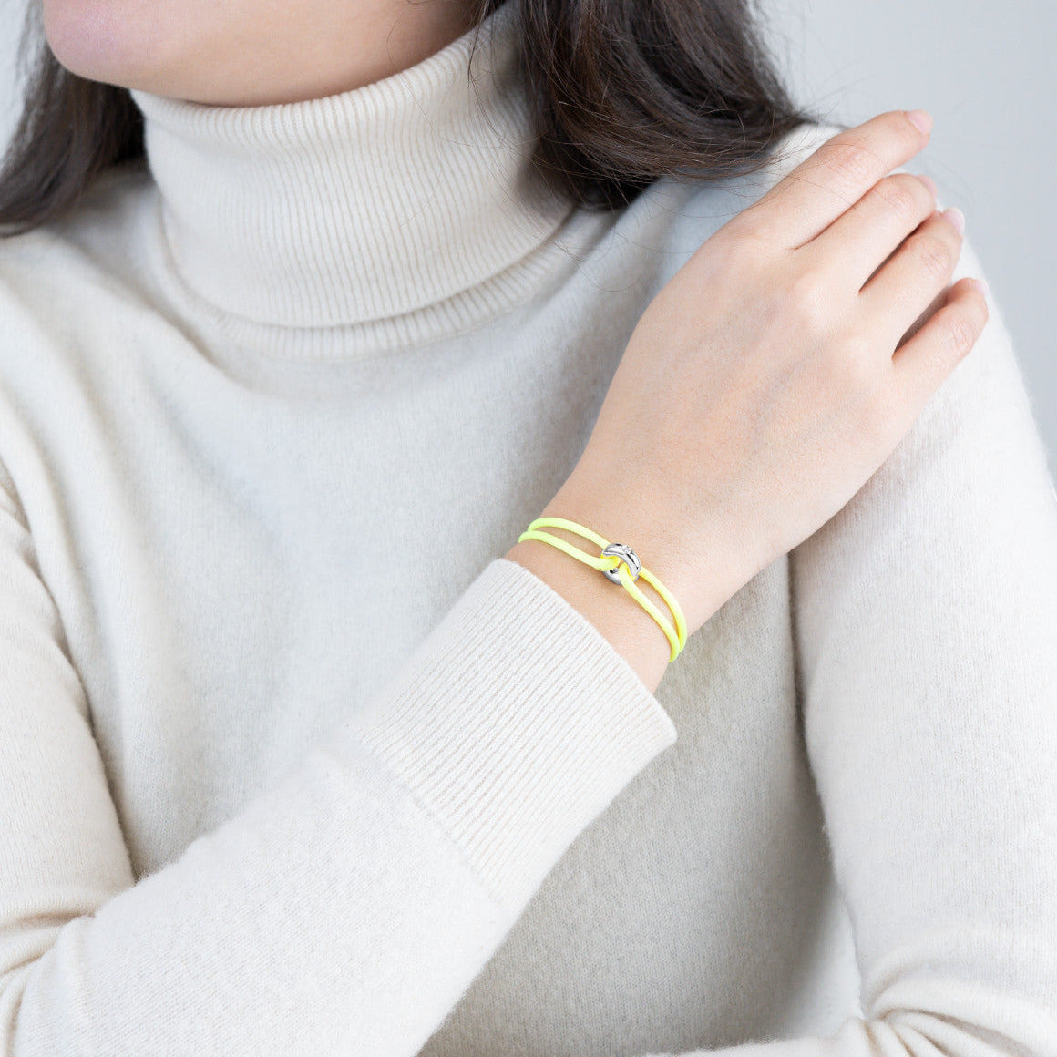 Silver Soho Diamond Cord Bracelet