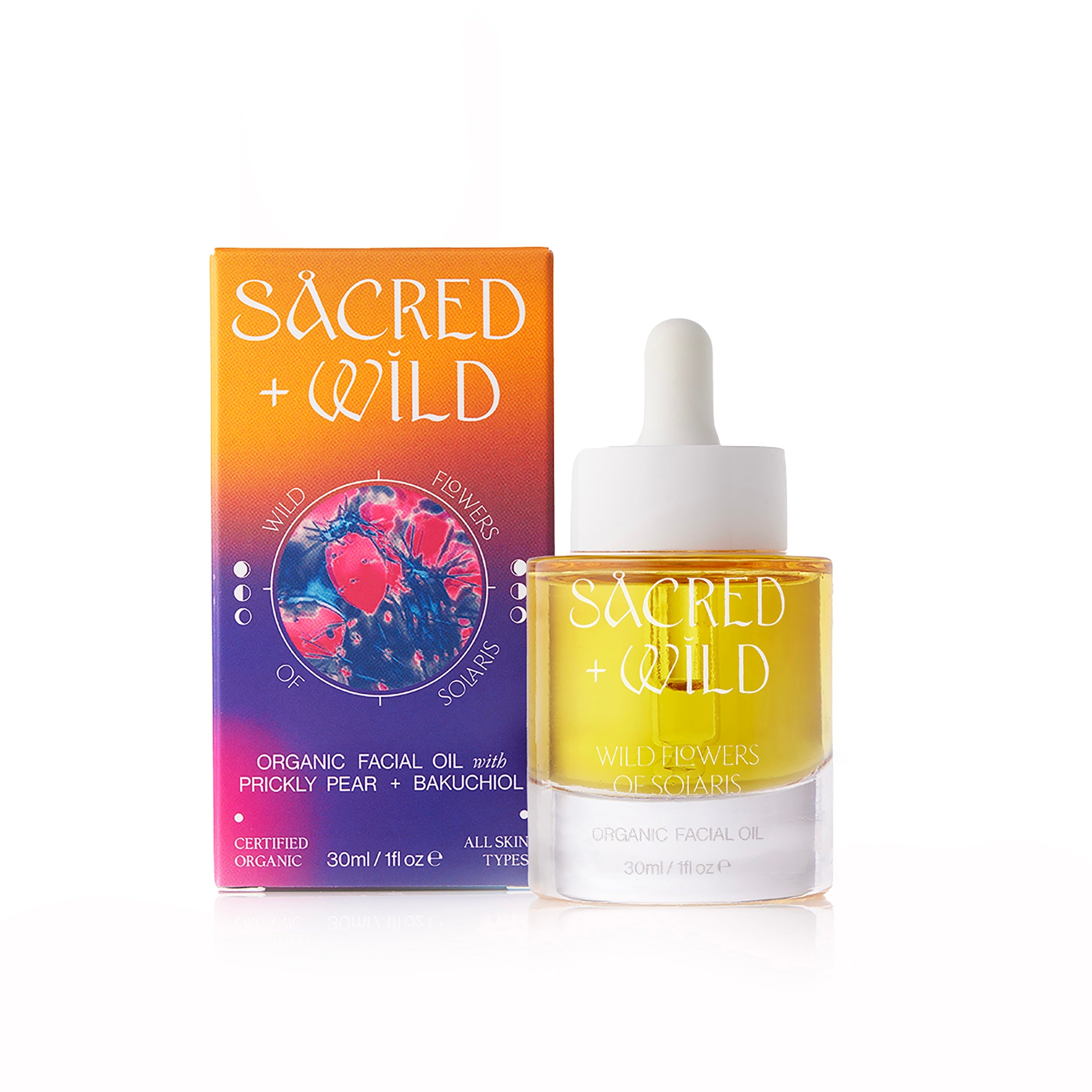 Organic Facial Oil with Prickly Pear + Bakuchiol