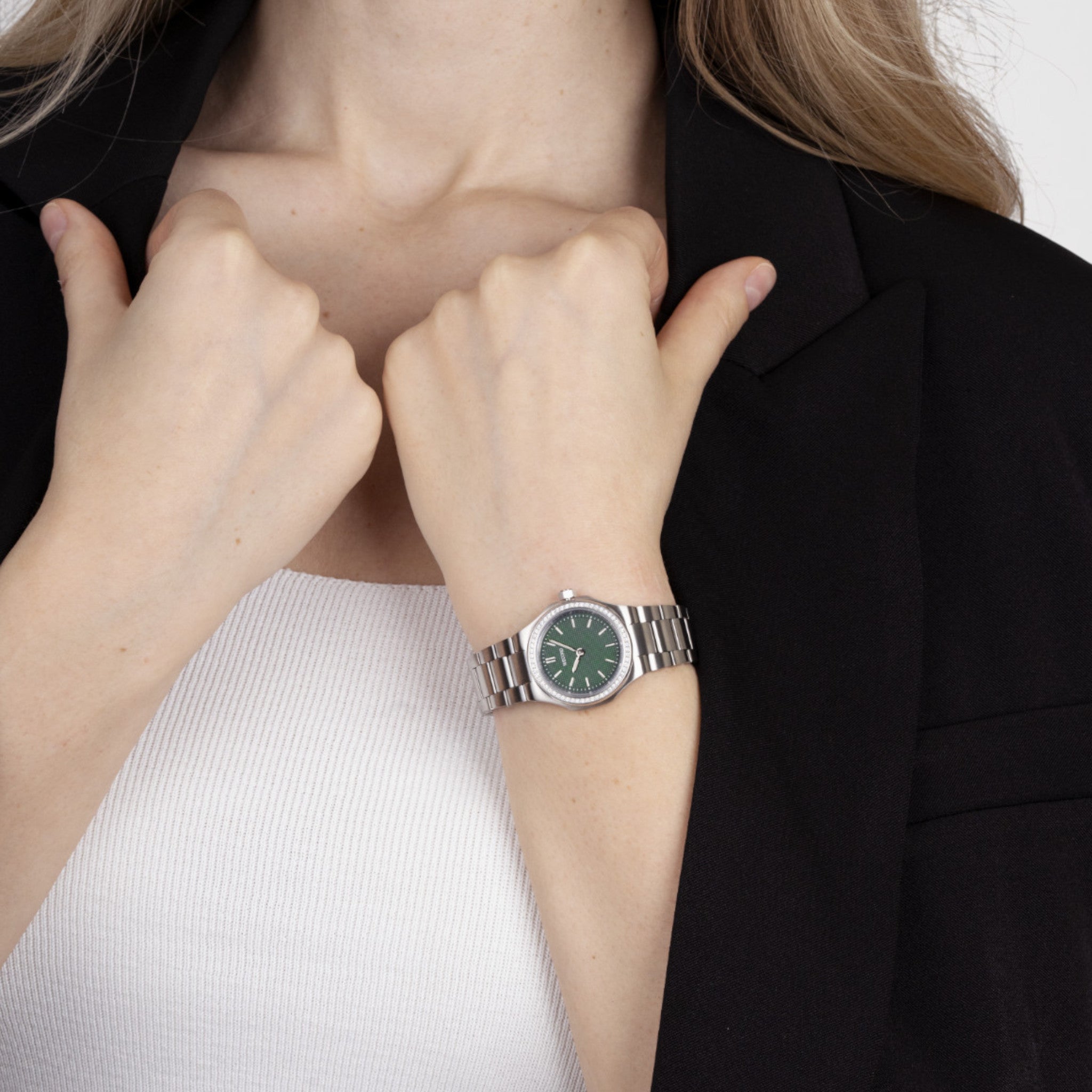 Oliver Watch - Small  Model With Diamonds