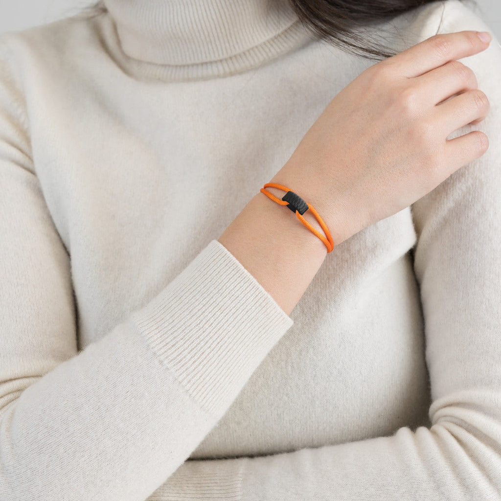 Carbon Regent Cord Bracelet