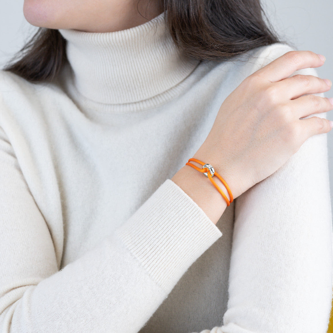 Silver Soho Diamond Cord Bracelet