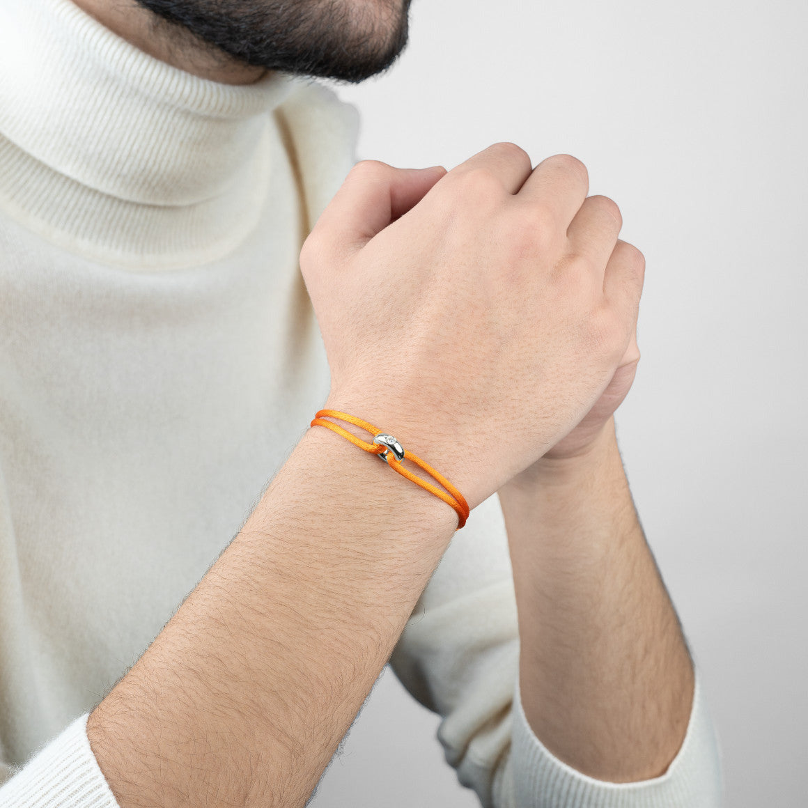 Silver Soho Diamond Cord Bracelet