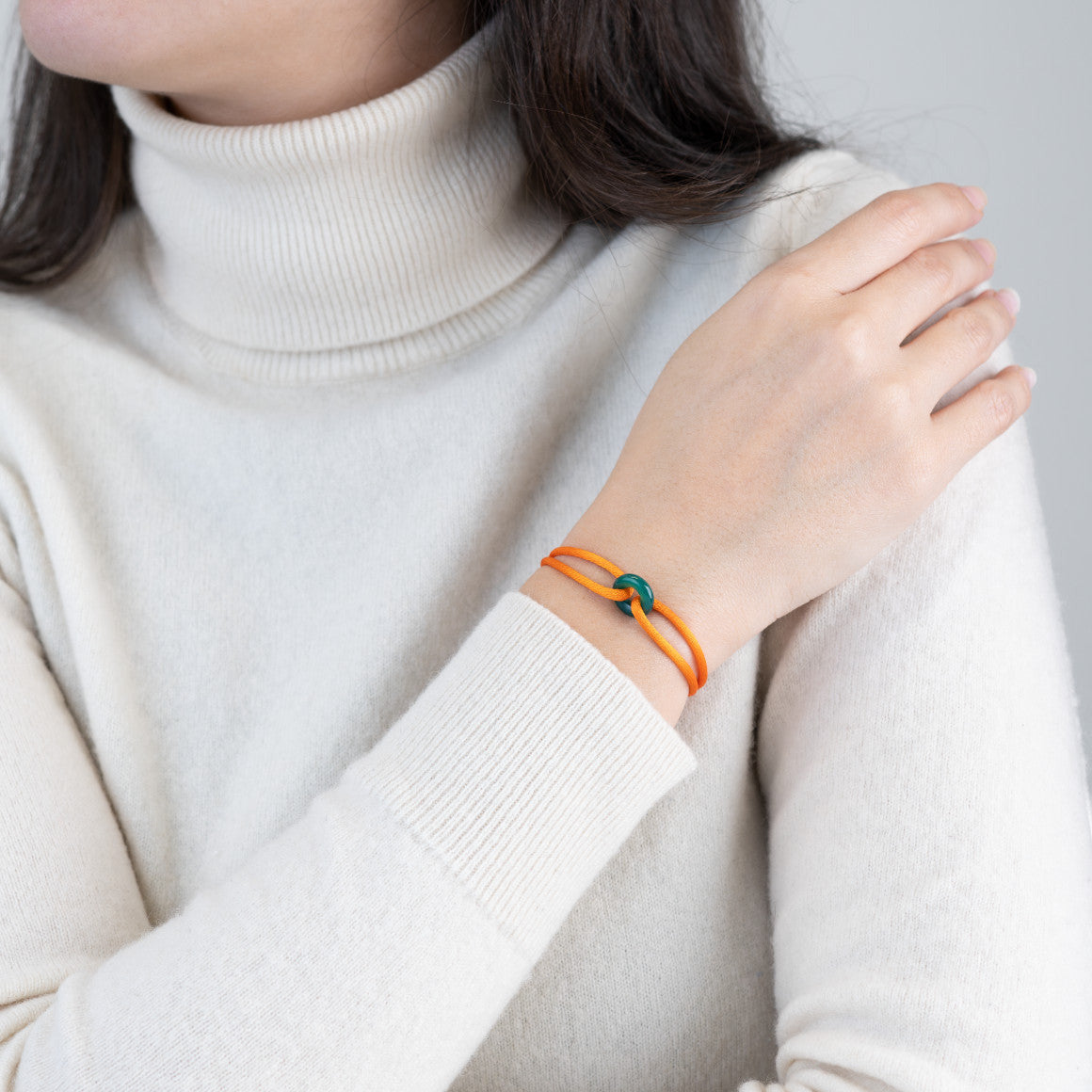 Green Soho Cord Bracelet