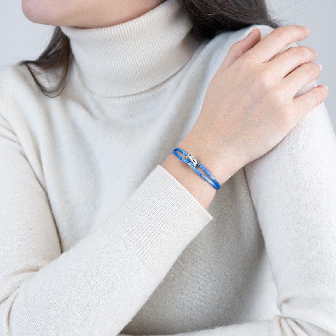 Silver Soho Diamond Cord Bracelet