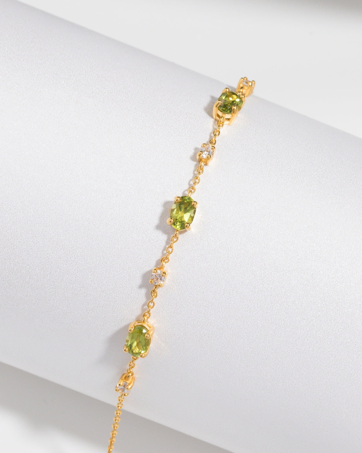 Mini Set 2 - Peridot Jewellery Set in 18k Gold Vermeil