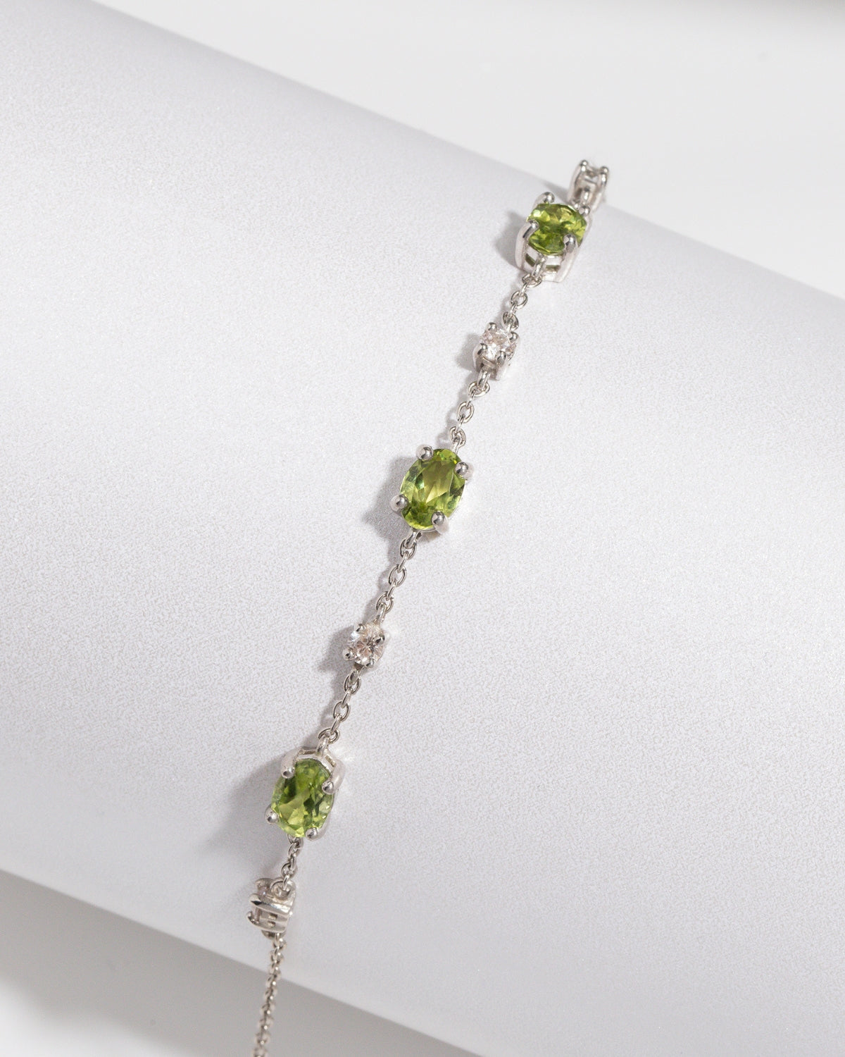 Peridot Bracelet in Sterling Silver