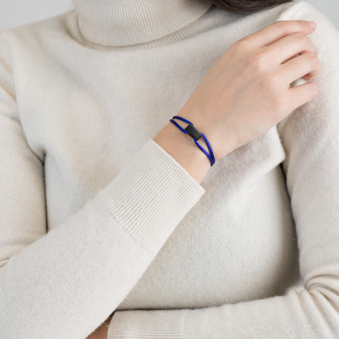 Carbon Regent Cord Bracelet