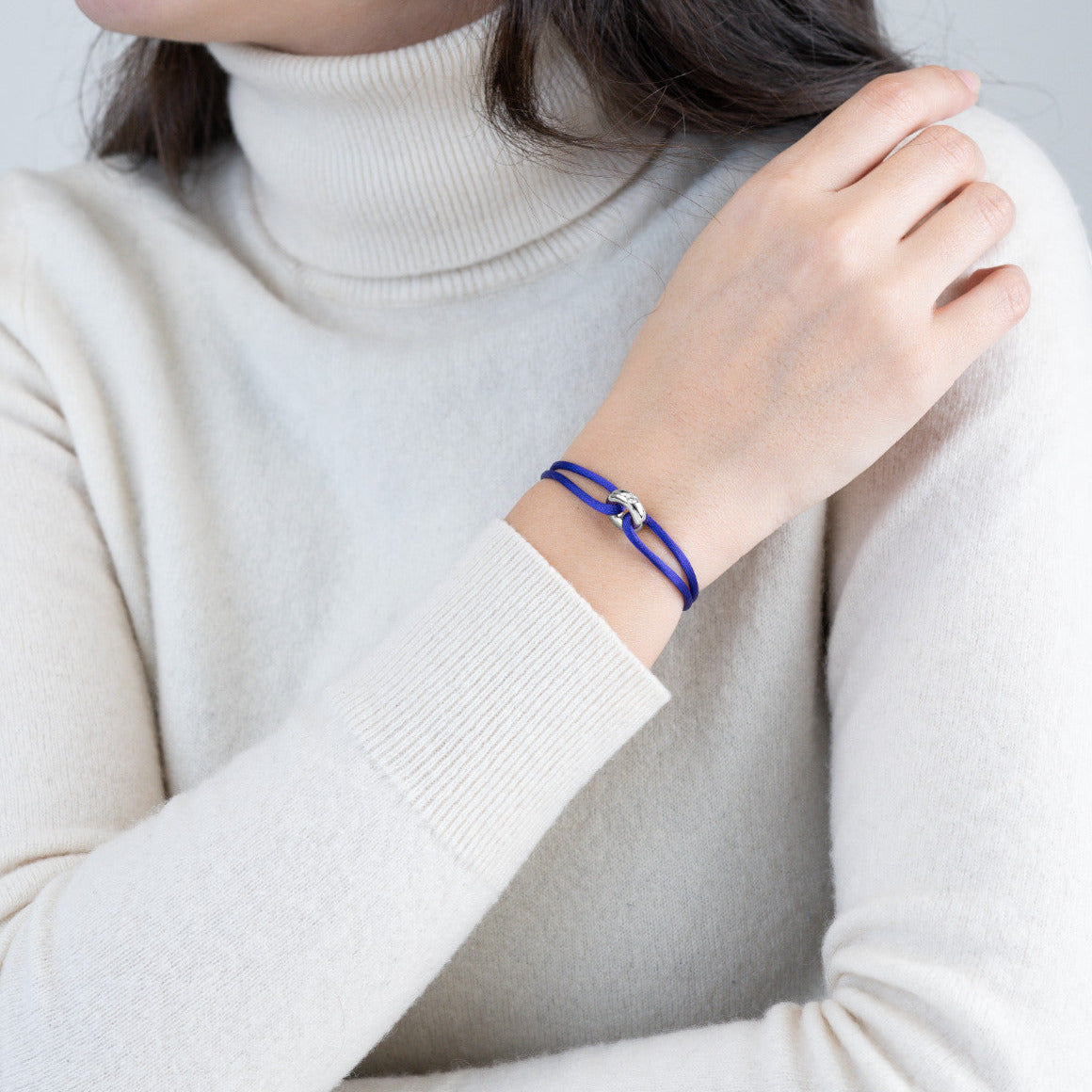 Silver Soho Diamond Cord Bracelet