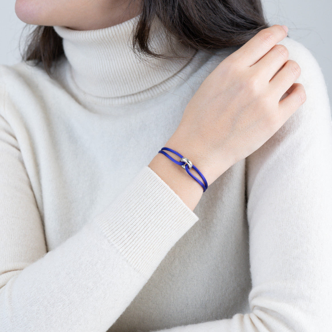 Silver Soho Cord Bracelet