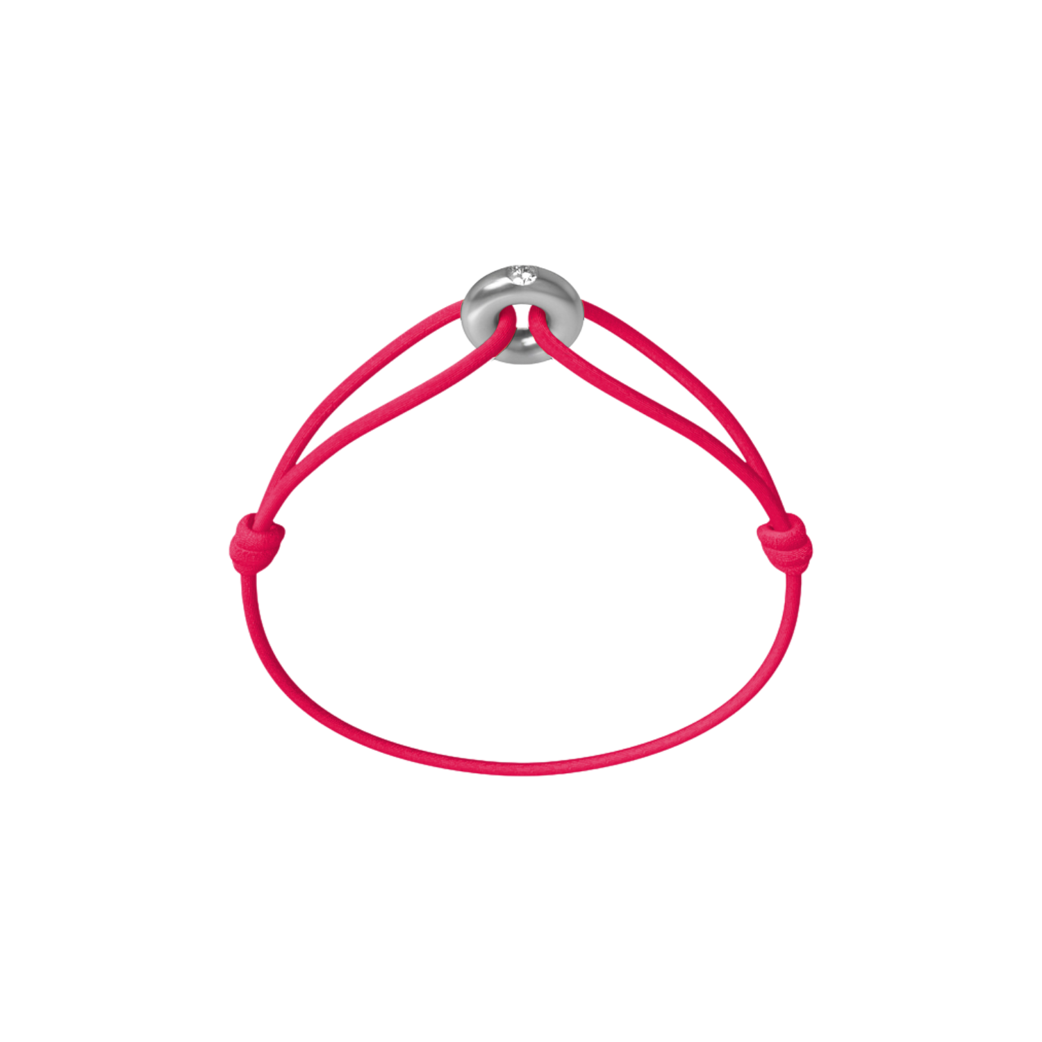 Mini Silver Soho Diamond Cord Bracelet