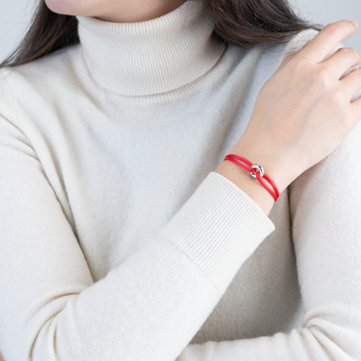 Silver Soho Cord Bracelet