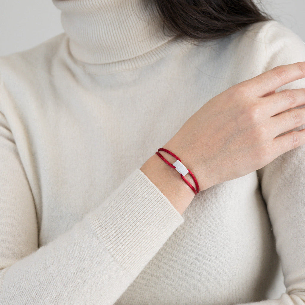 Snow Regent Cord Bracelet