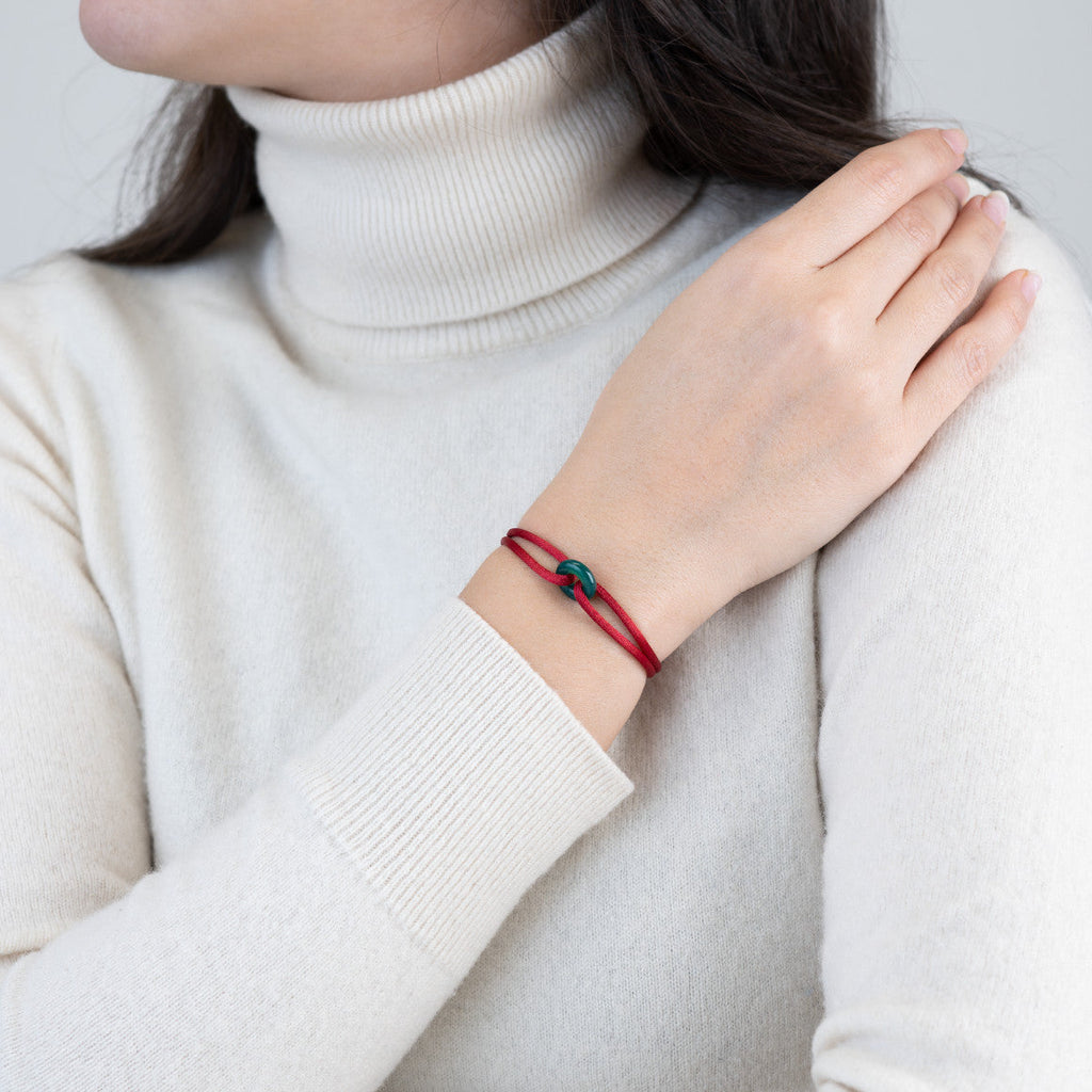 Green Soho Cord Bracelet