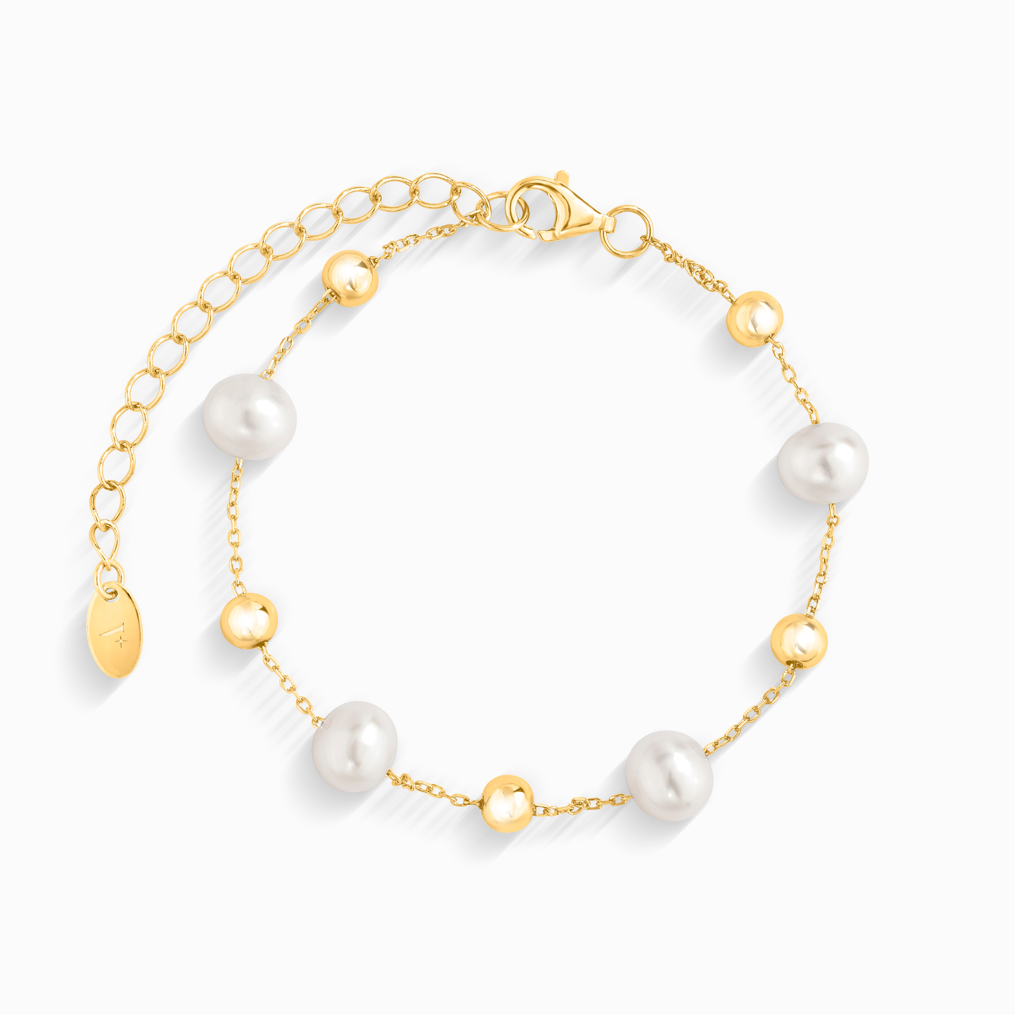 Pearl Bracelet in 18k Gold Vermeil