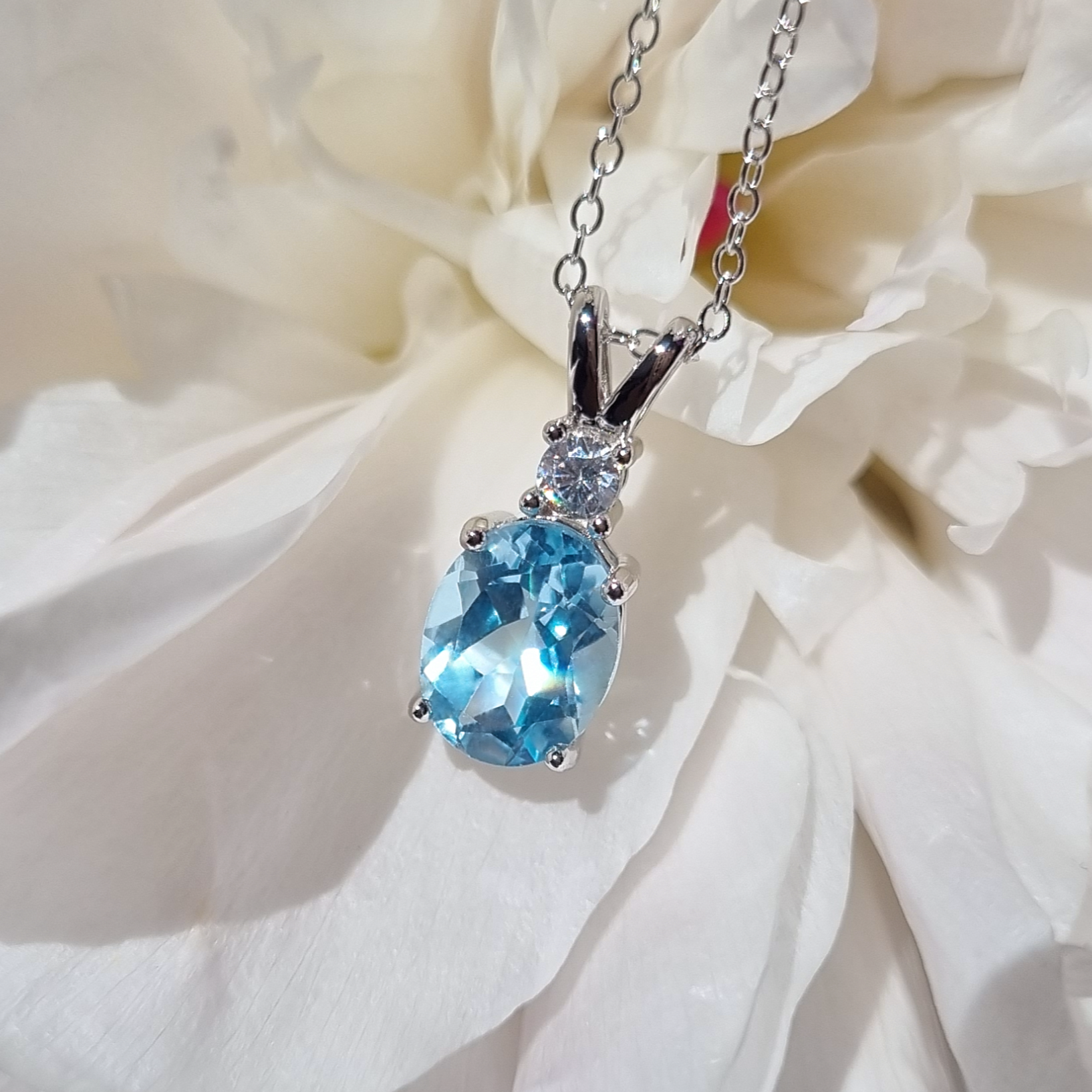 Mini Set 1 - Blue Topaz Jewellery Set in Sterling Silver