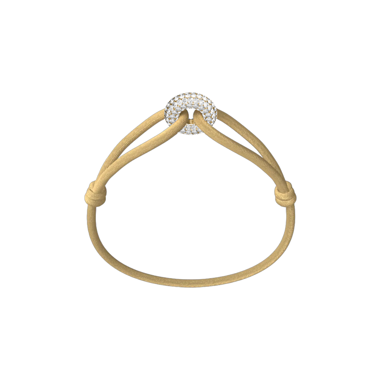 Golden Soho Pavé Cord Bracelet