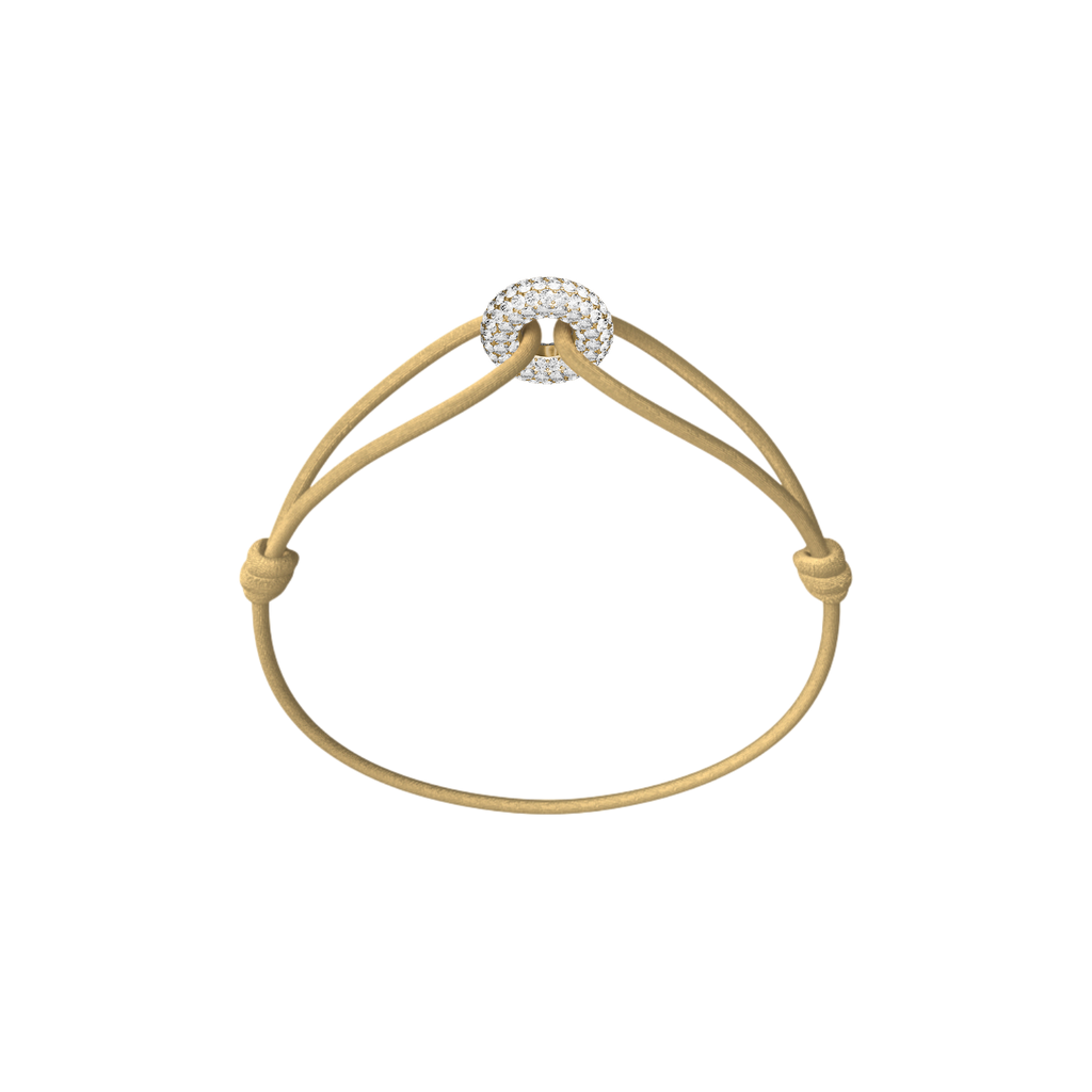 Mini Golden Soho Pavé Cord Bracelet