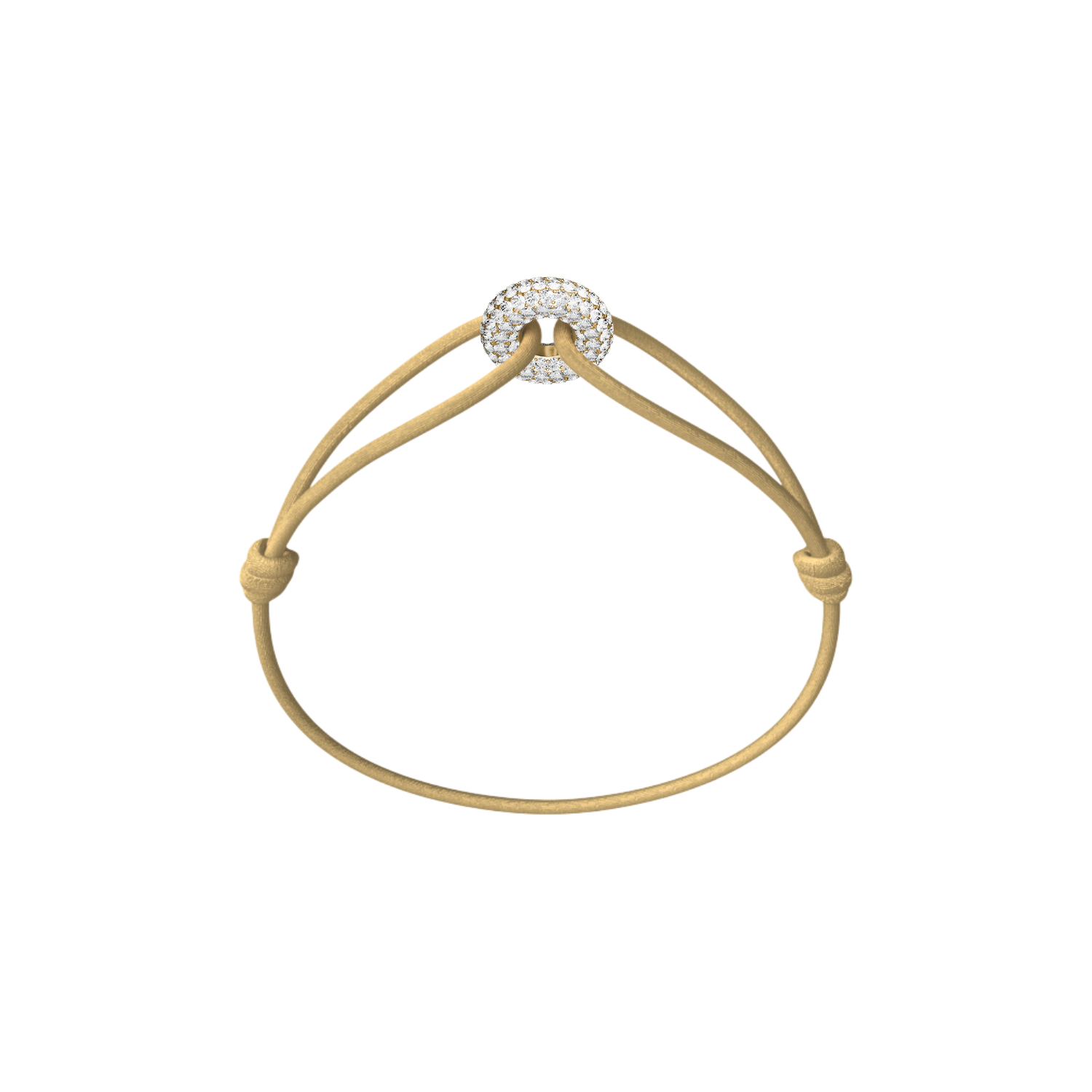 Mini Golden Soho Pavé Cord Bracelet