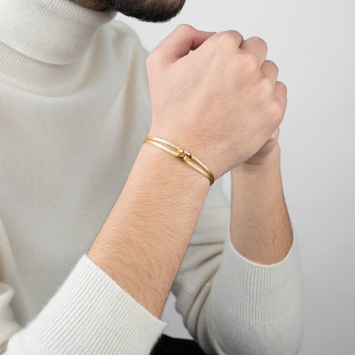 Golden Soho Diamond Cord Bracelet