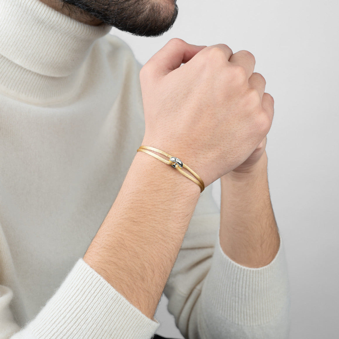 Silver Soho Diamond Cord Bracelet