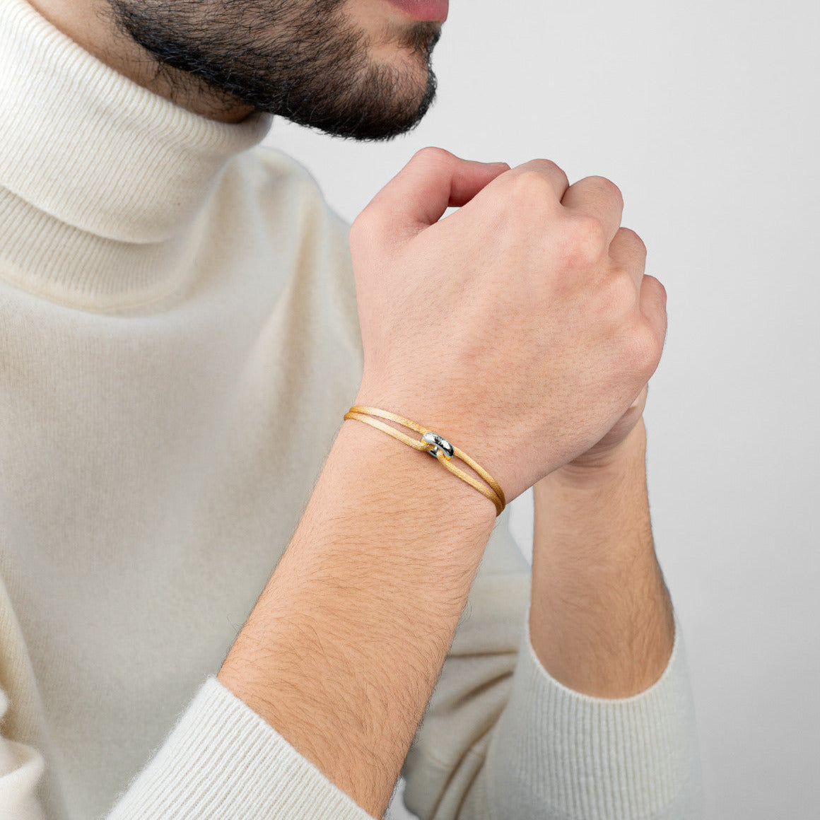 Silver Soho Cord Bracelet